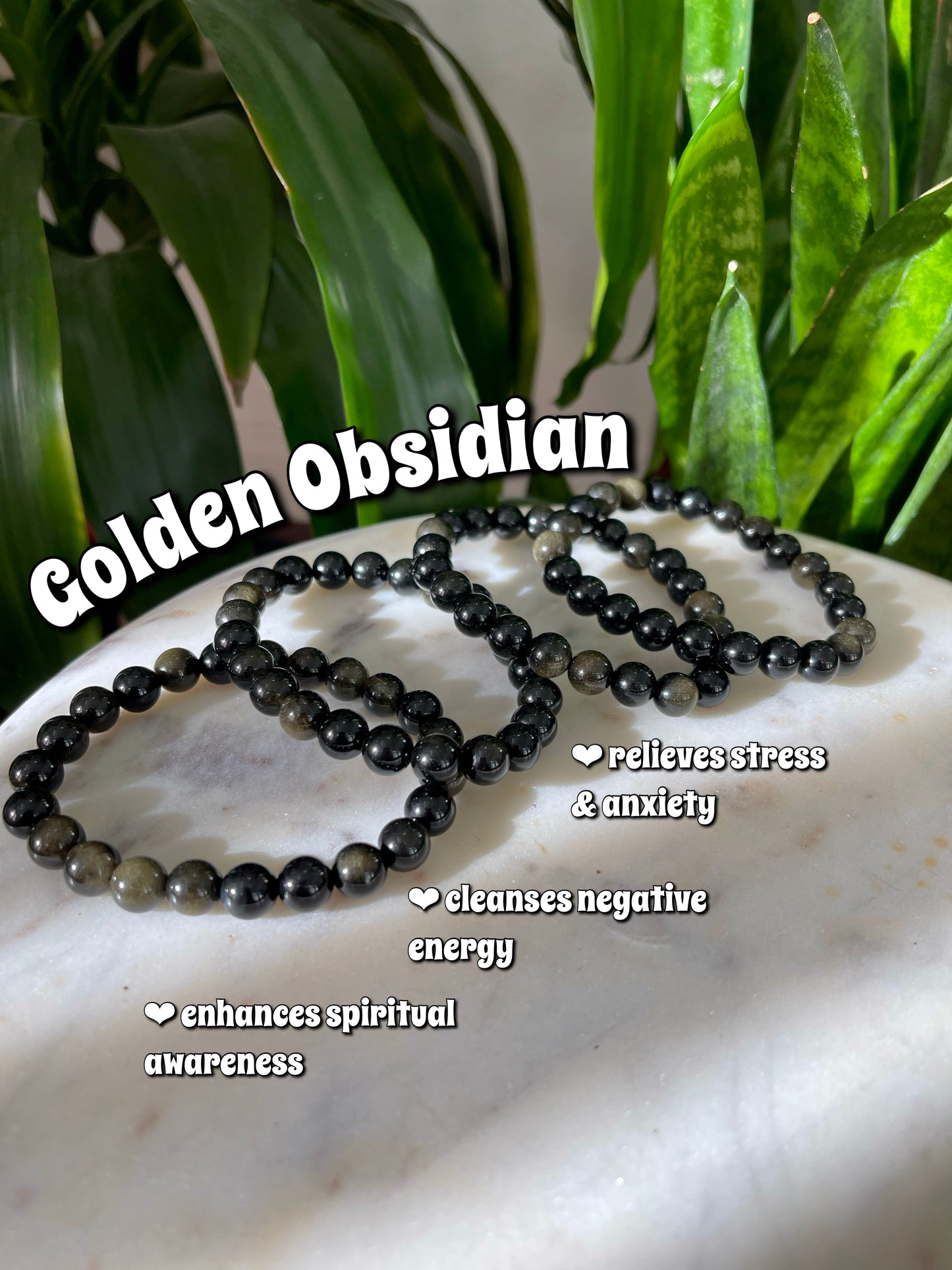 Golden Obsidian Bracelet