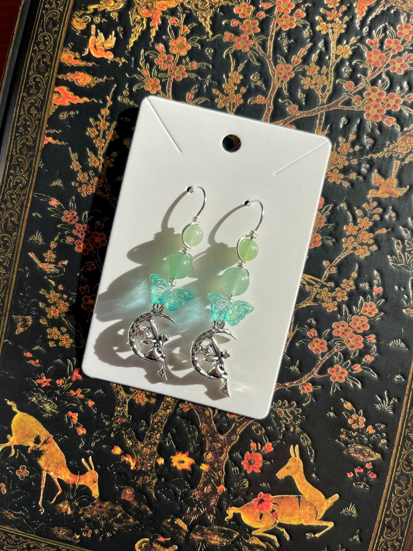 Green Aventurine Fairy Earrings