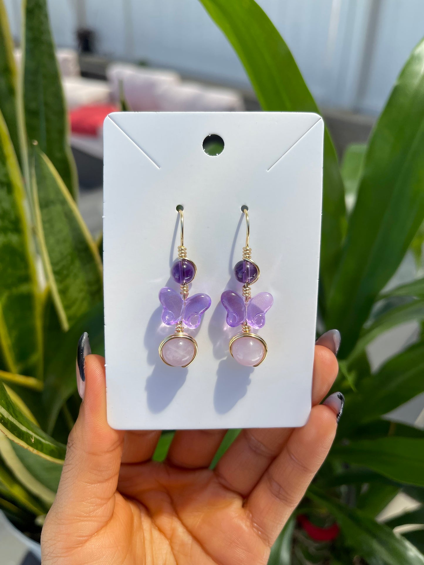 ‘Vidia’ Kunzite Earrings