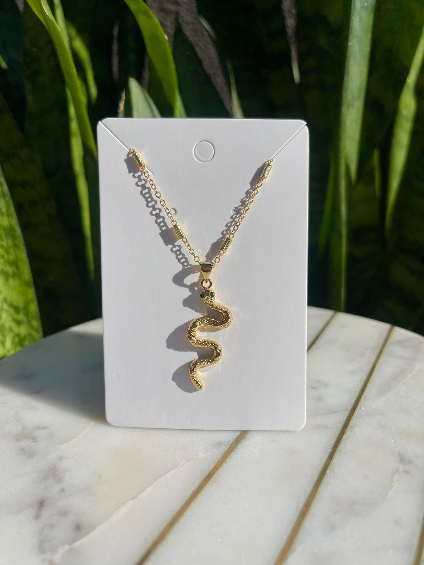 Golden Snake Necklace