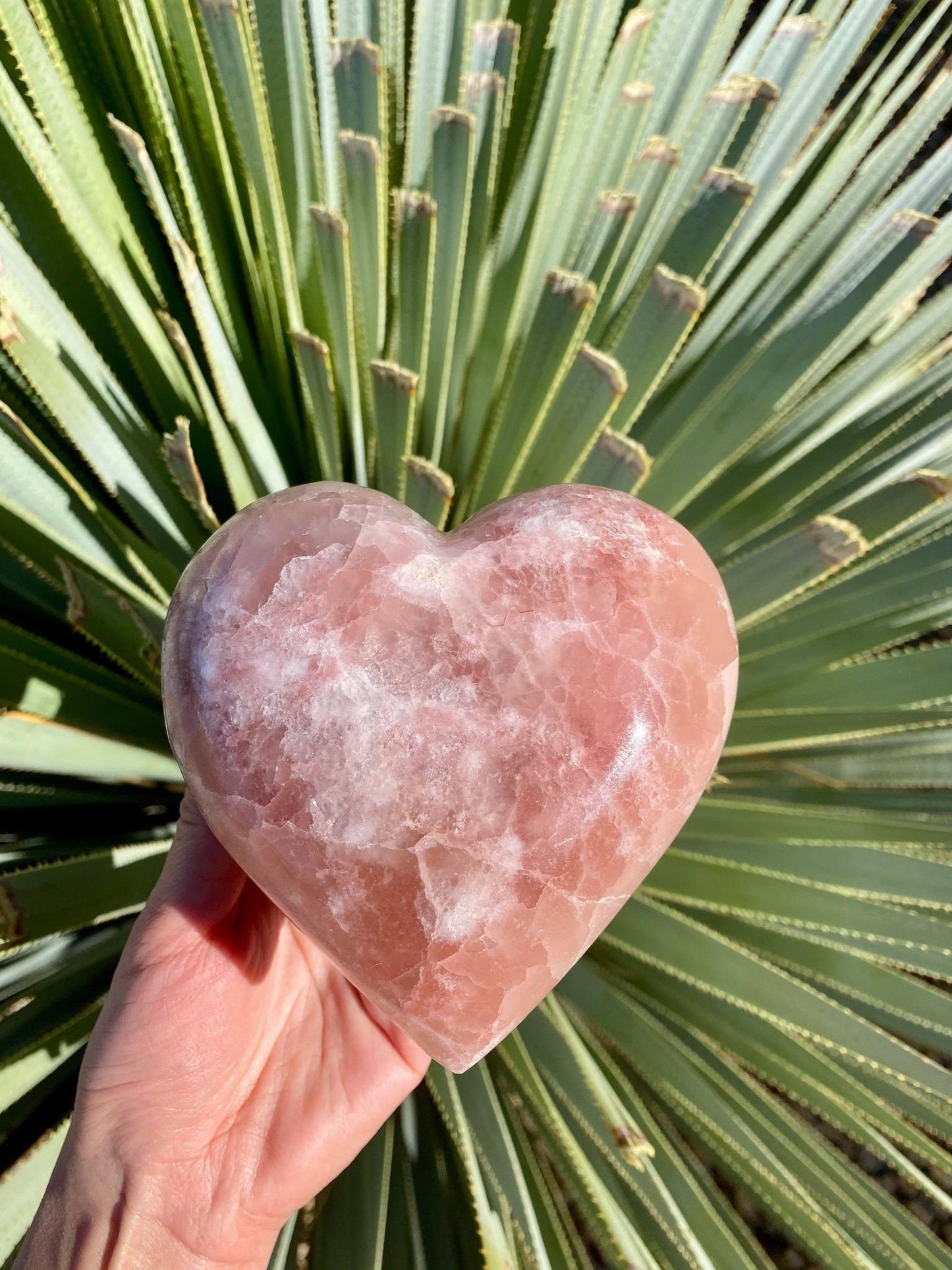 Strawberry Calcite Heart 2 lbs 3.2 oz