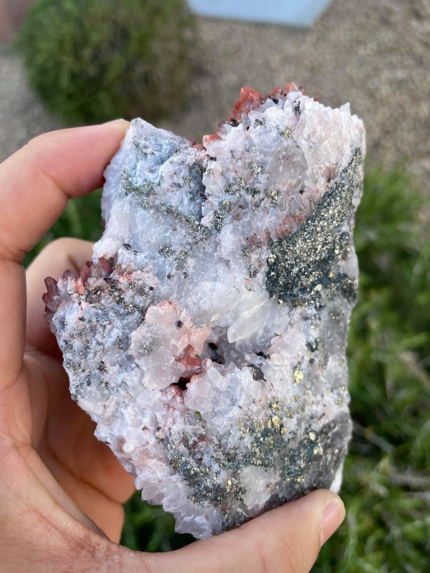 Hematite Quartz with Pyrite 1 lb 3.1 oz