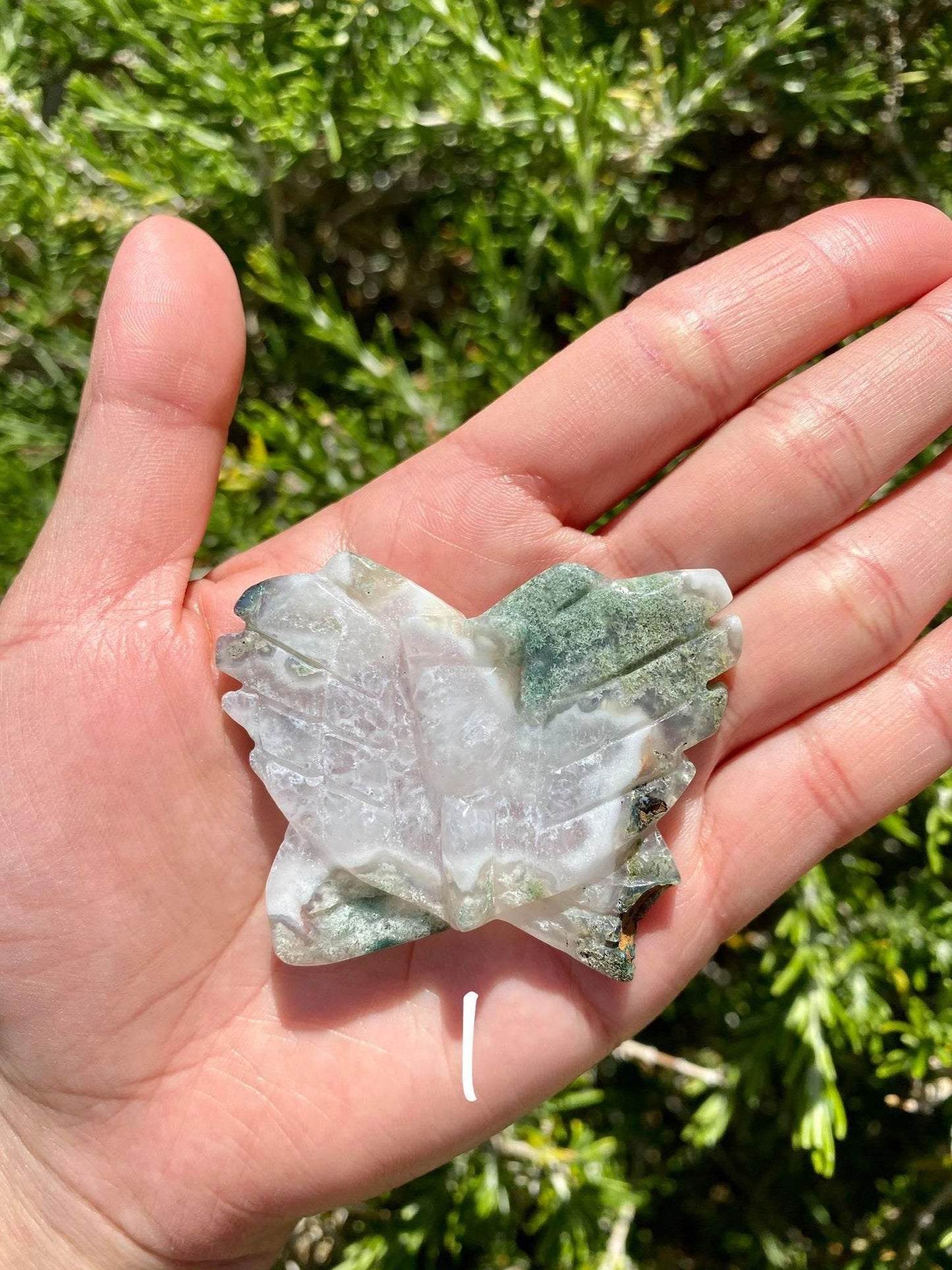 Moss Agate Butterflies