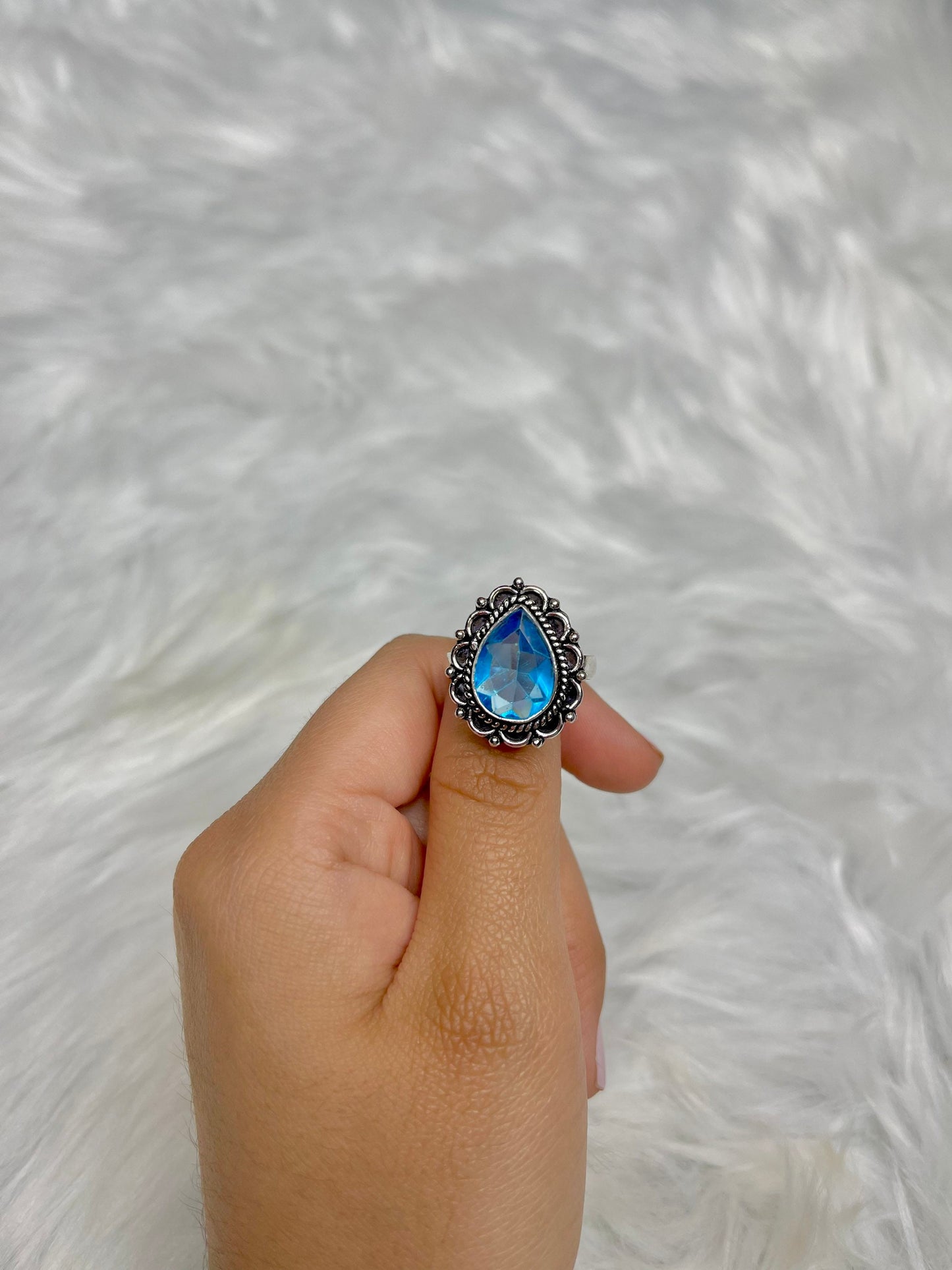 Blue Quartz Rings