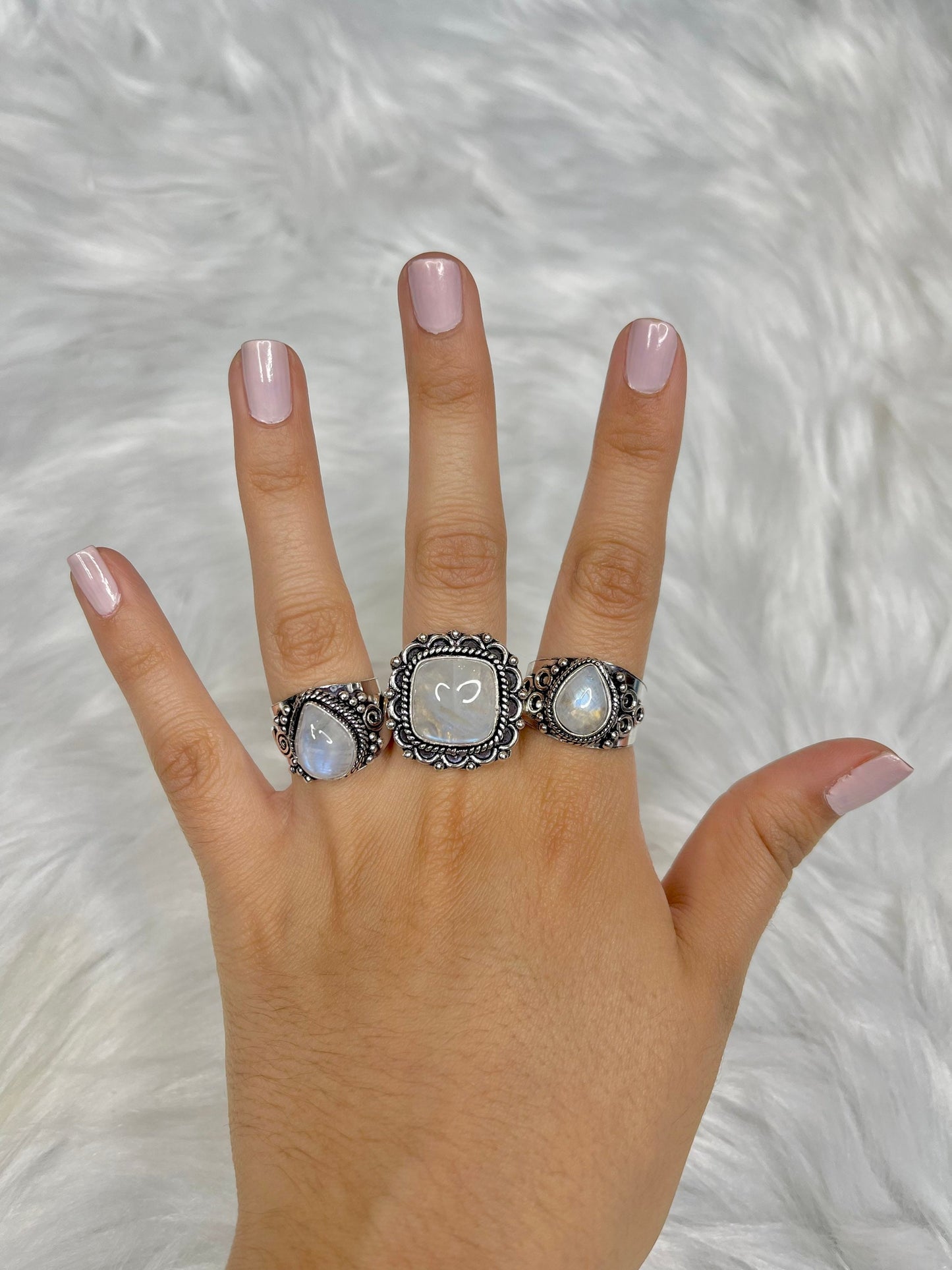 Moonstone Rings