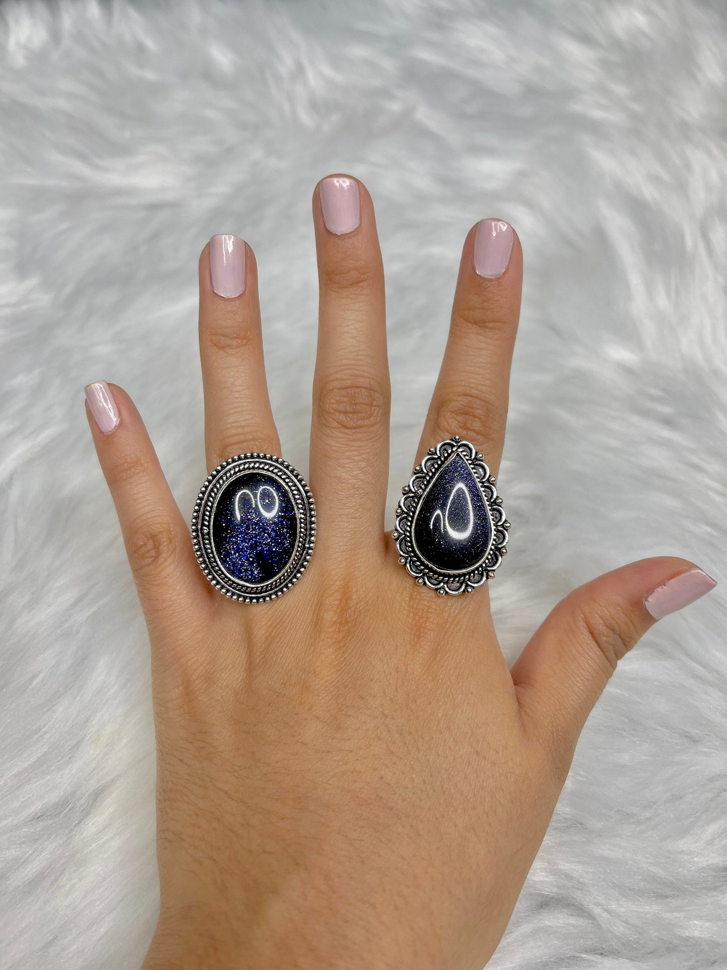 Blue Sandstone Rings