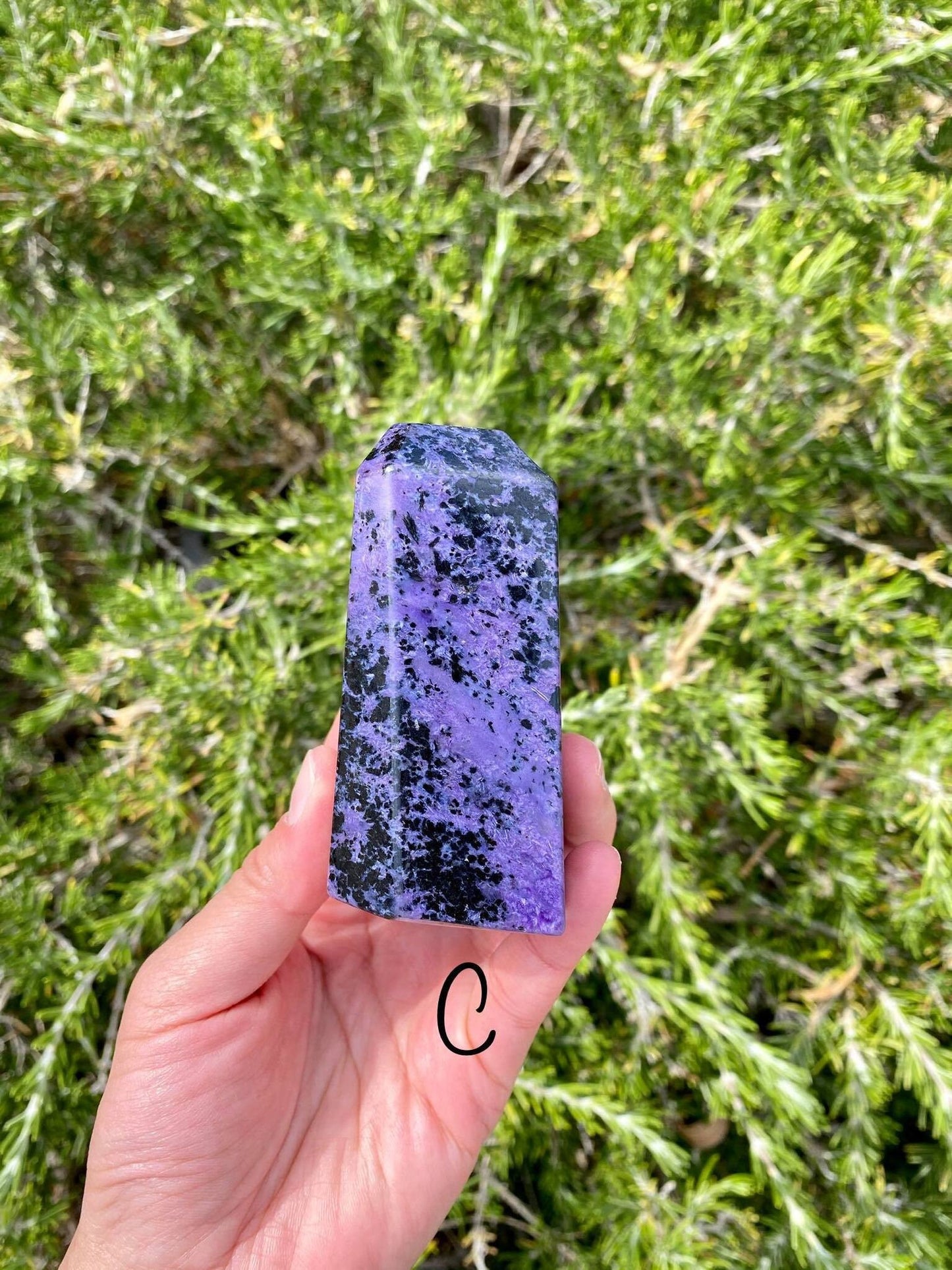Charoite High Quality Chunky Towers