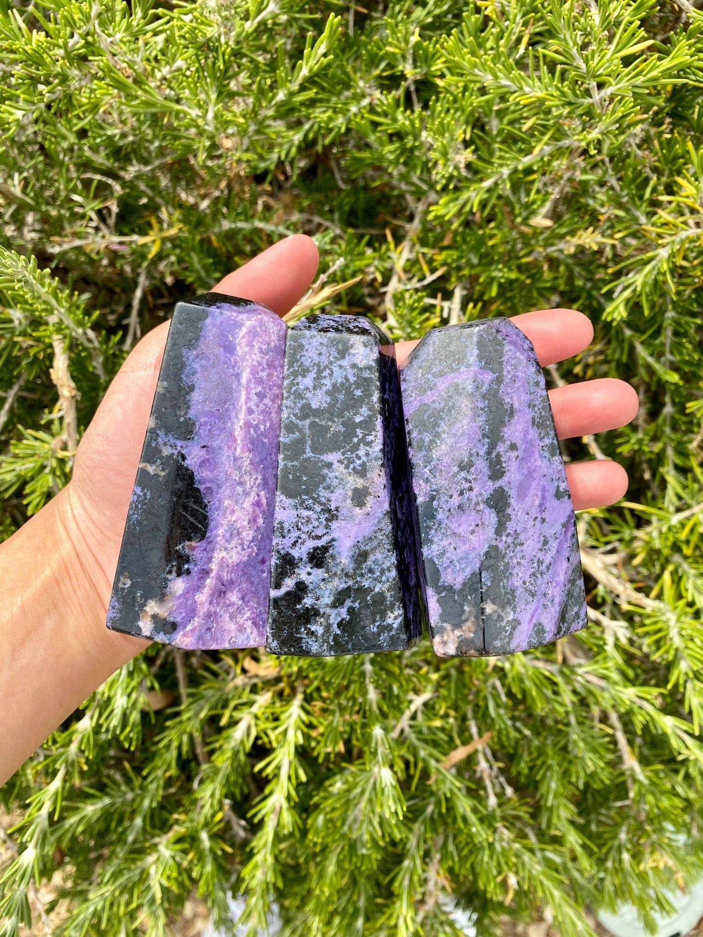 Charoite High Quality Chunky Towers