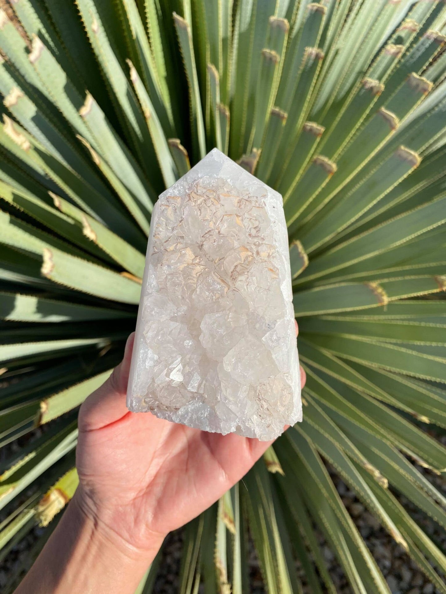 Aphophyllite Cluster Tower 1 lb 2.4 oz 4.1 inches