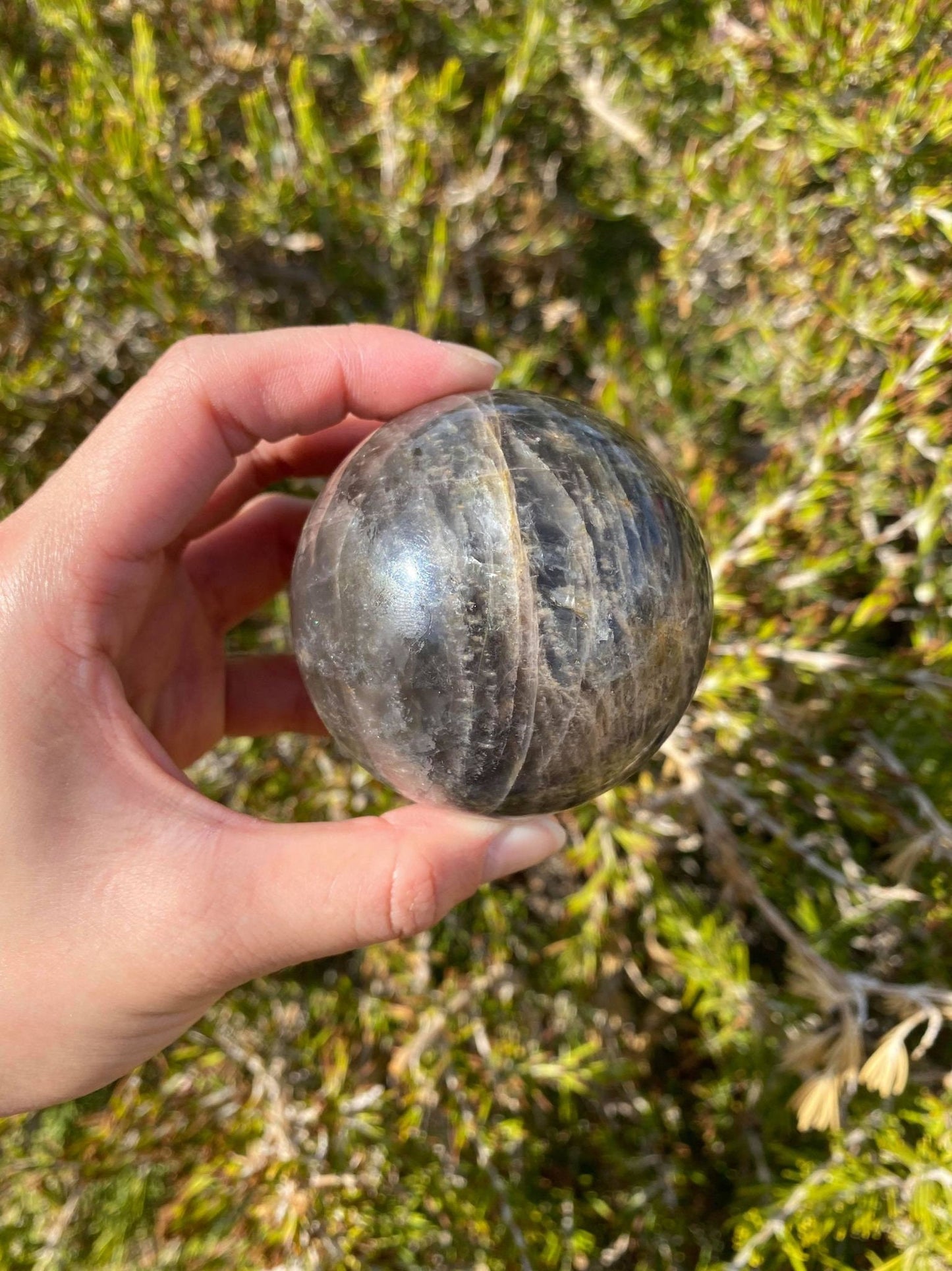 Black Moonstone Sphere