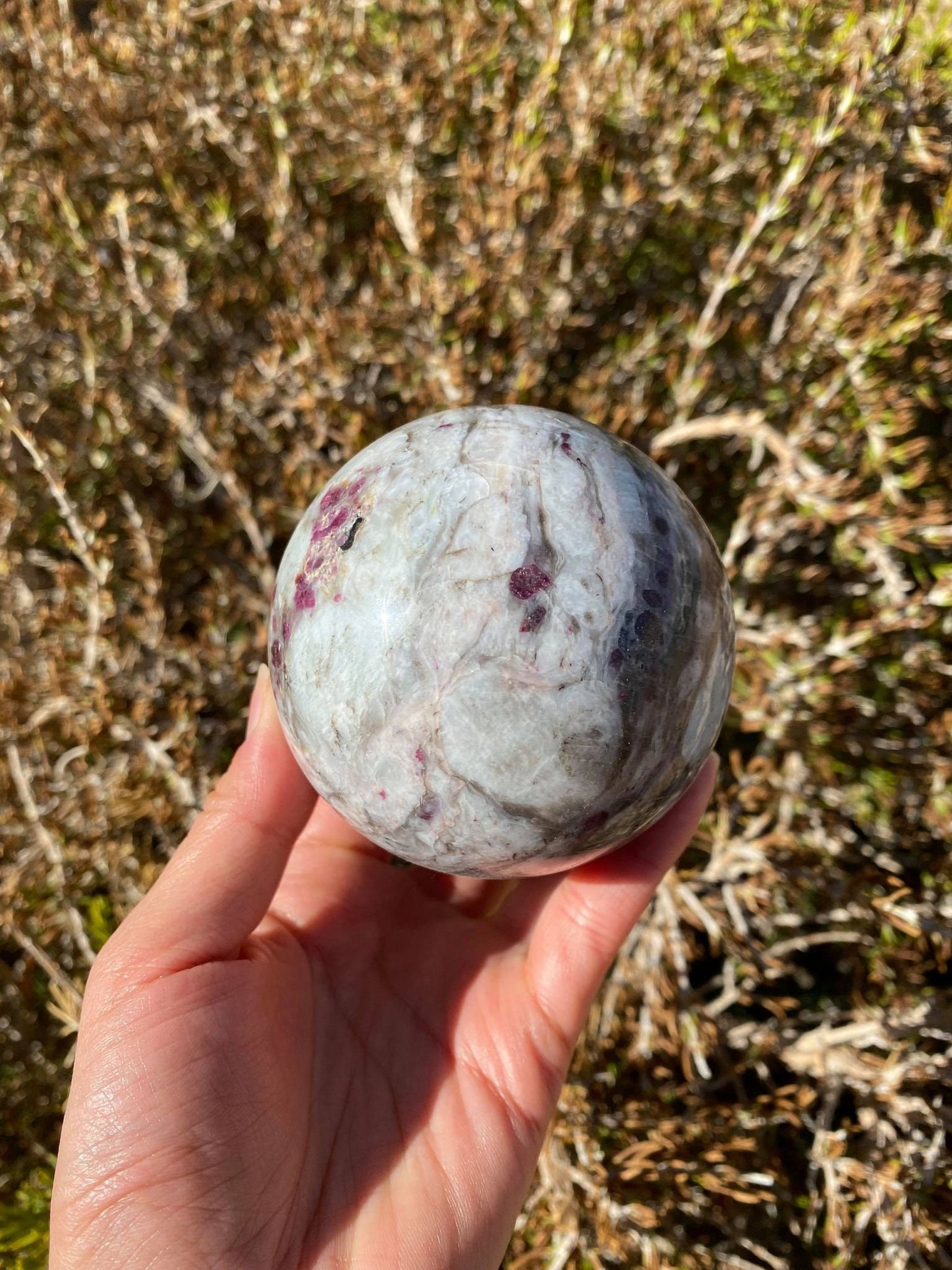 Pink Tourmaline Sphere 1 lb 4.3 oz