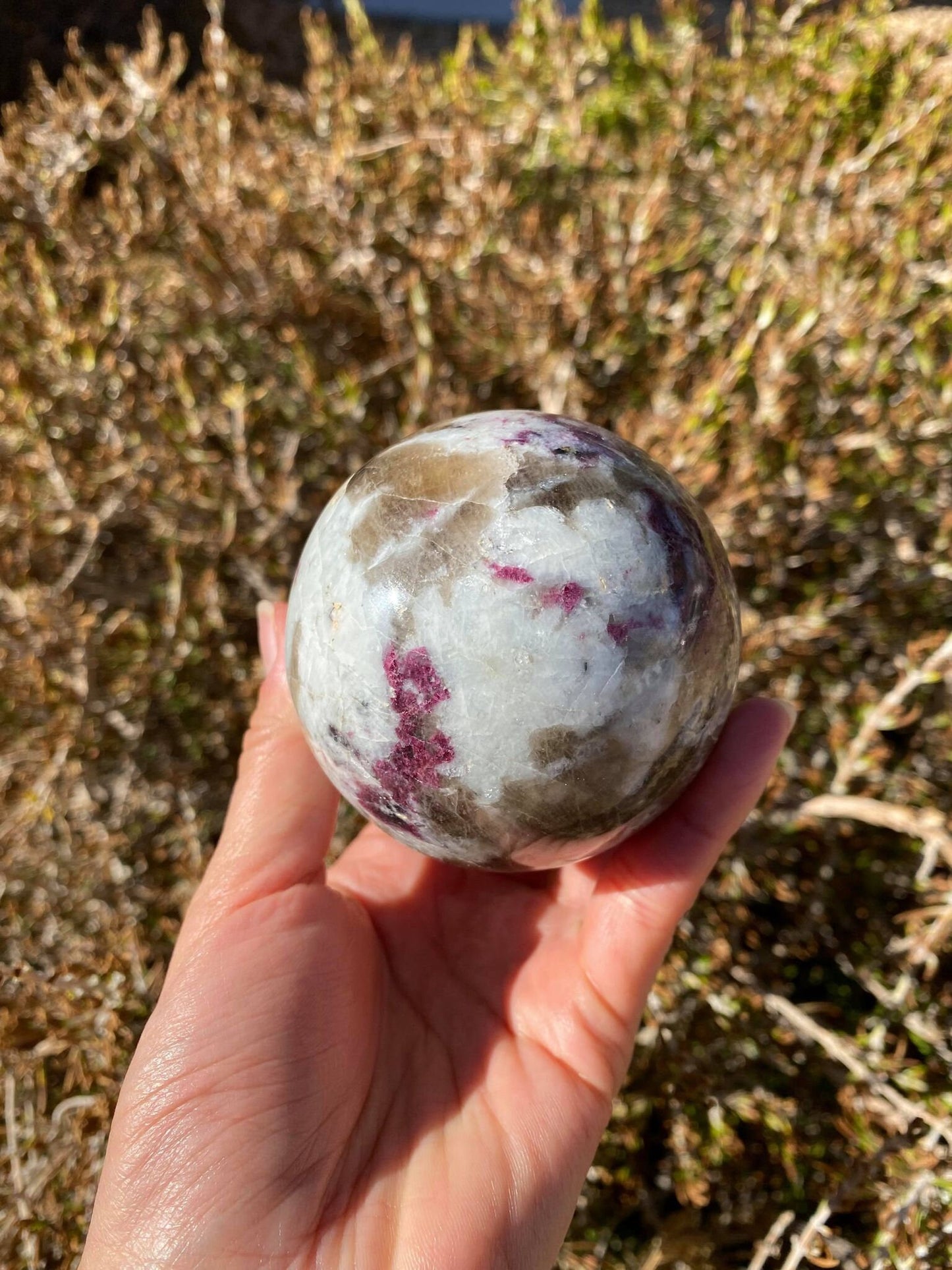 Pink Tourmaline Sphere 1 lb 1.2 oz