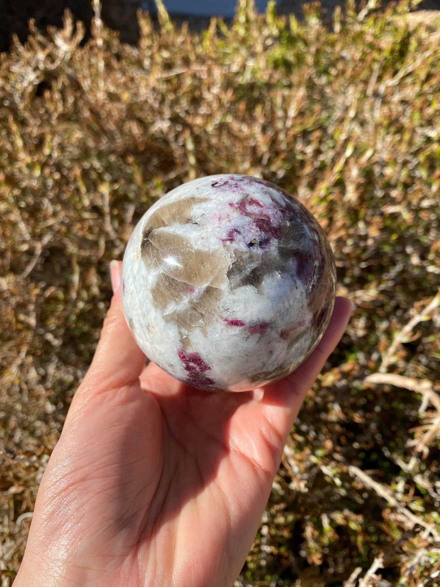 Pink Tourmaline Sphere 1 lb 1.2 oz