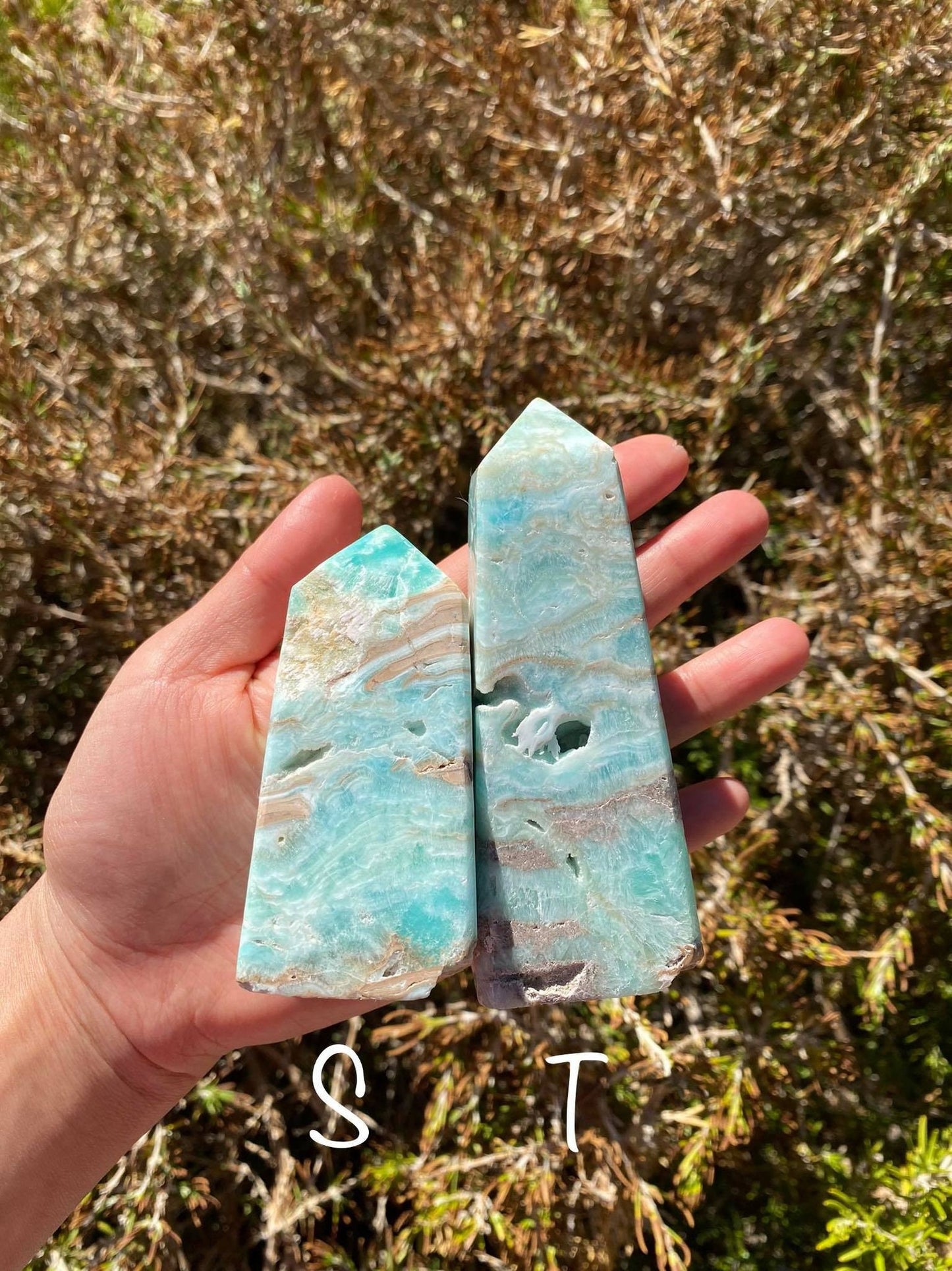 Blue Aragonite Towers