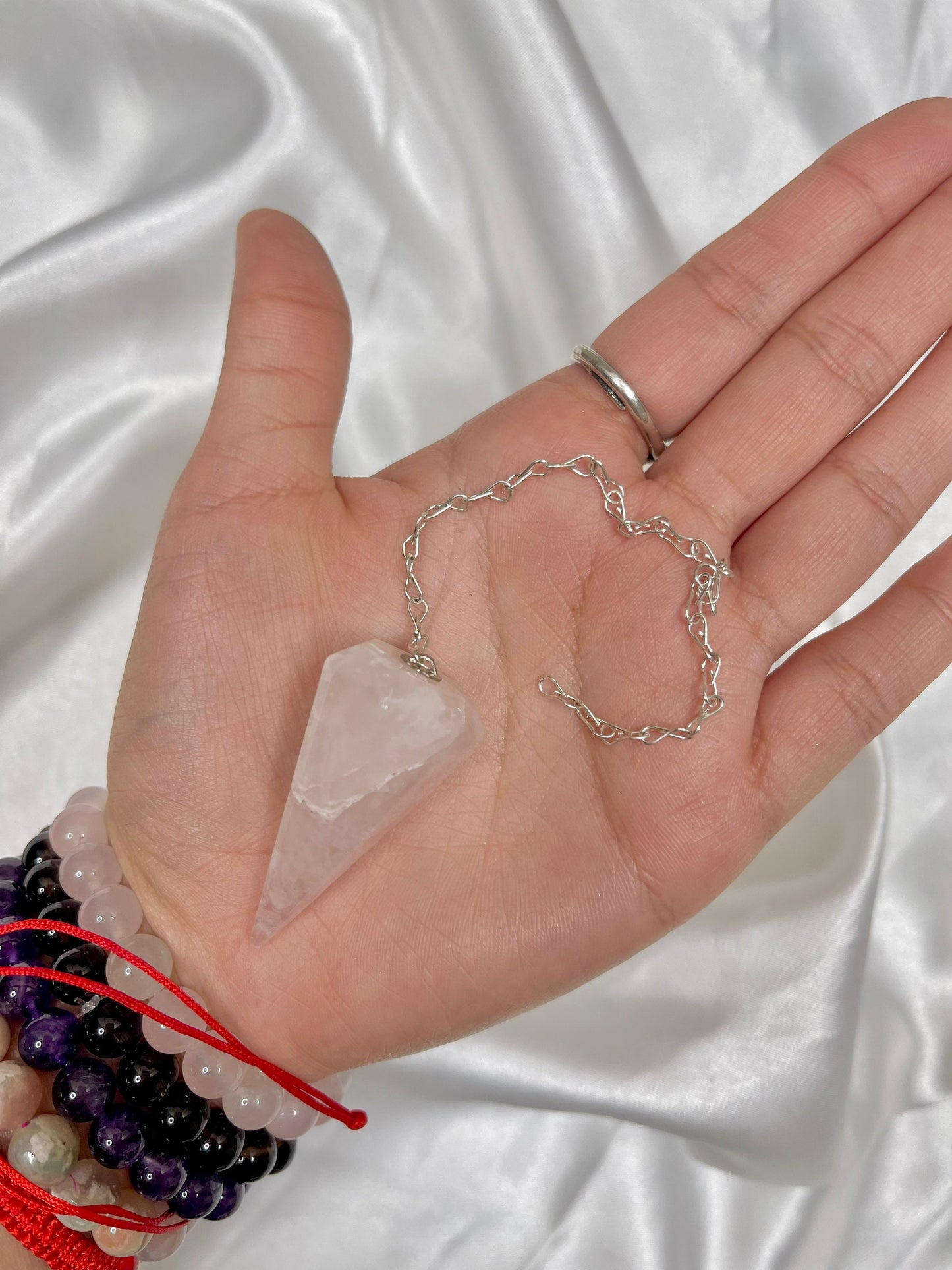 Rose Quartz Pendulums