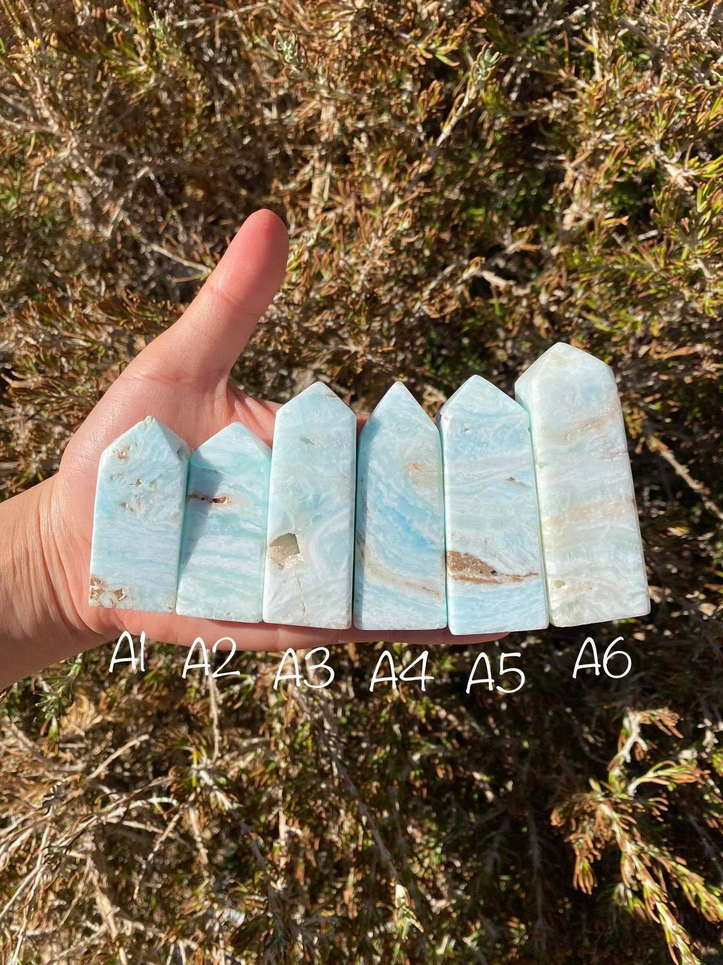 Blue Caribbean Calcite Towers