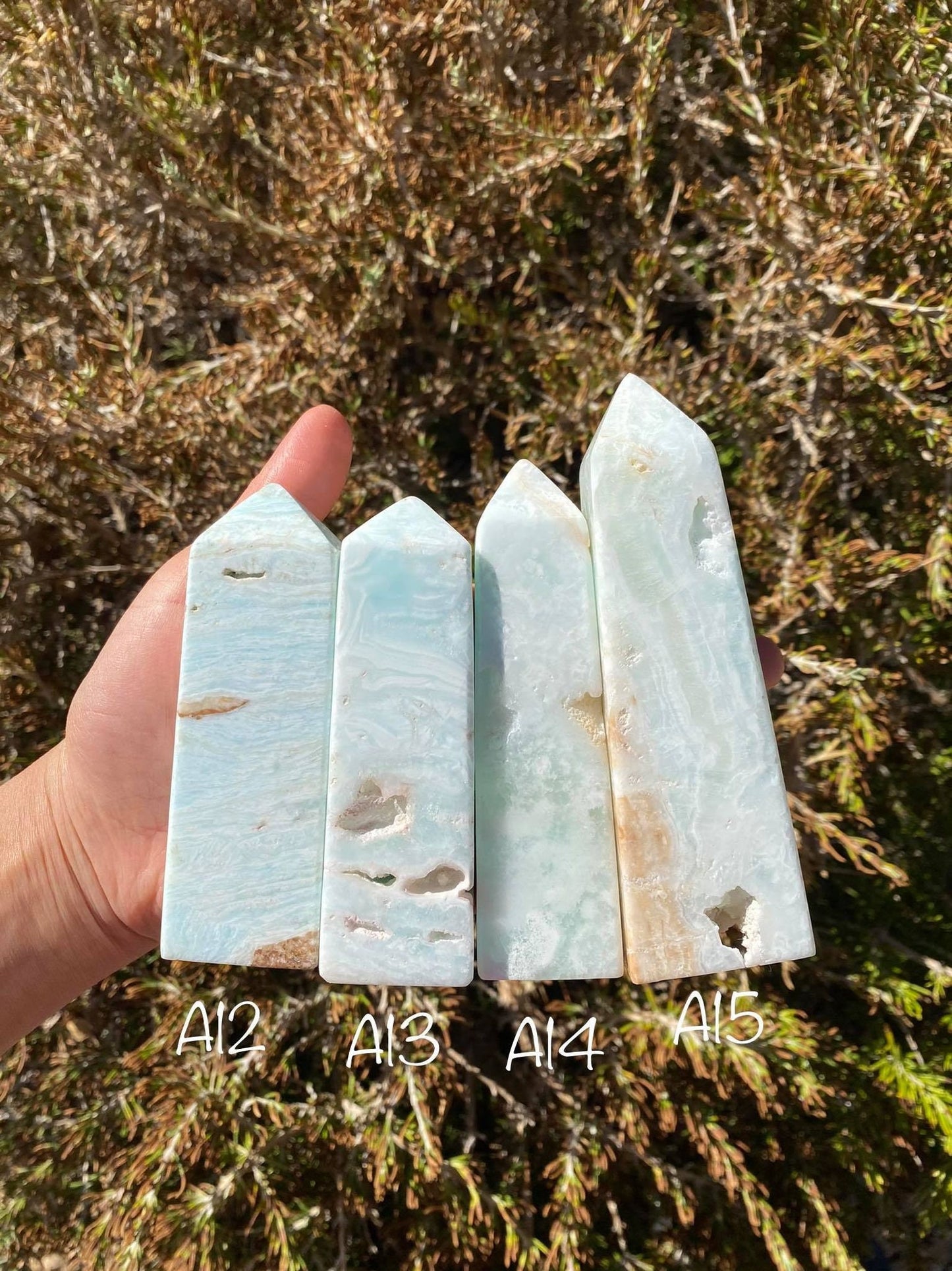 Blue Caribbean Calcite Towers