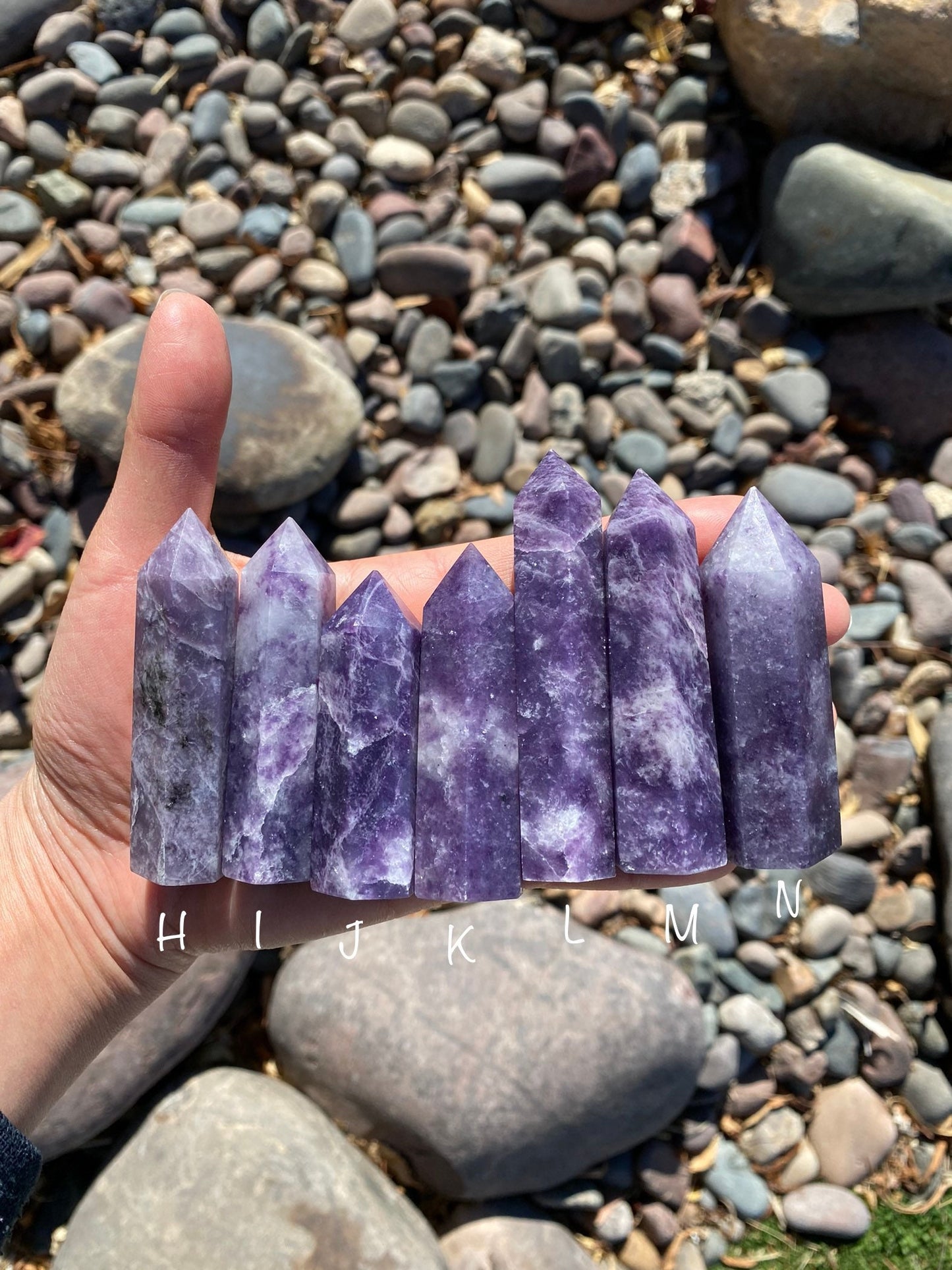 Lepidolite Small Towers