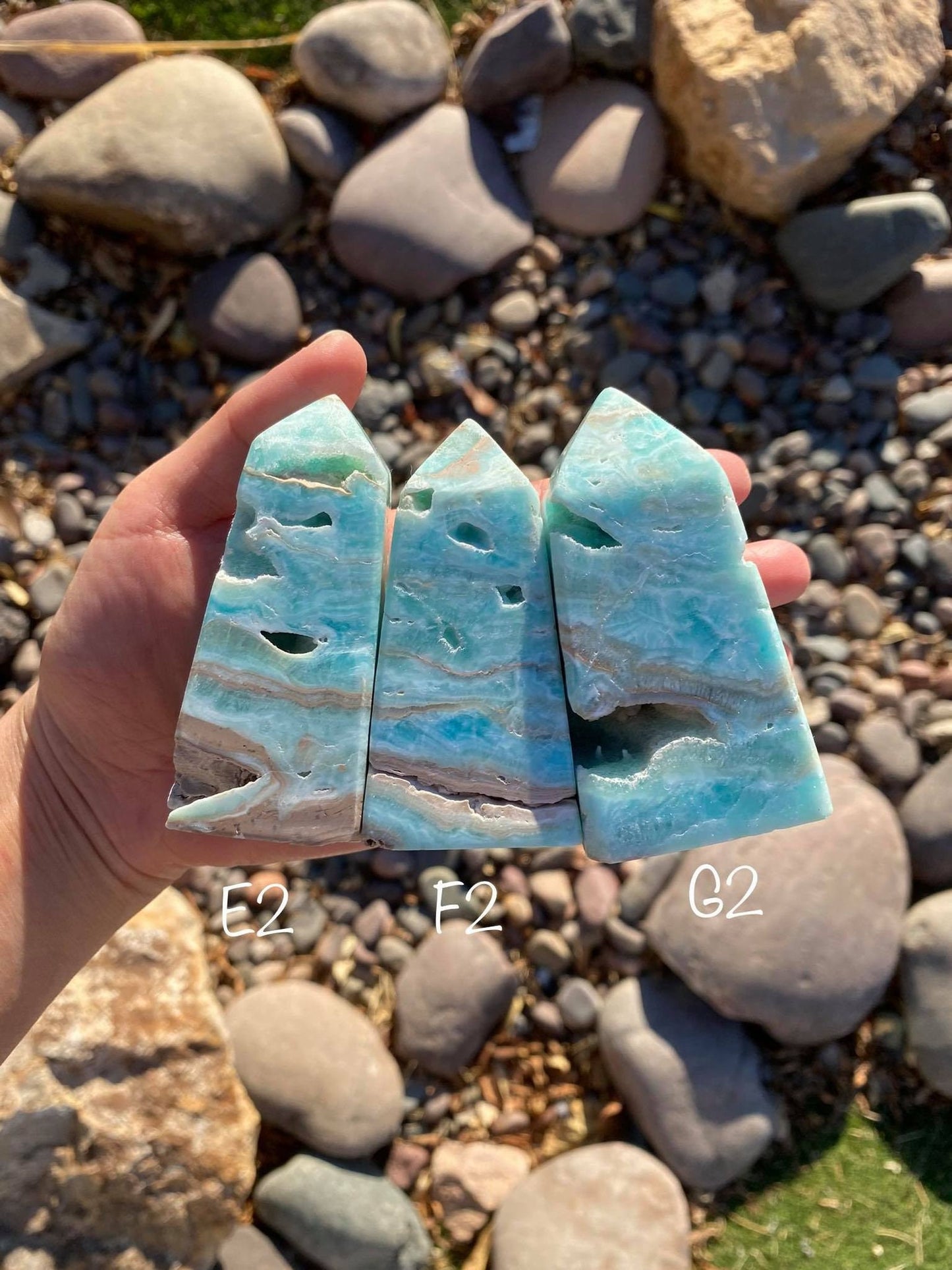 Blue Aragonite Towers