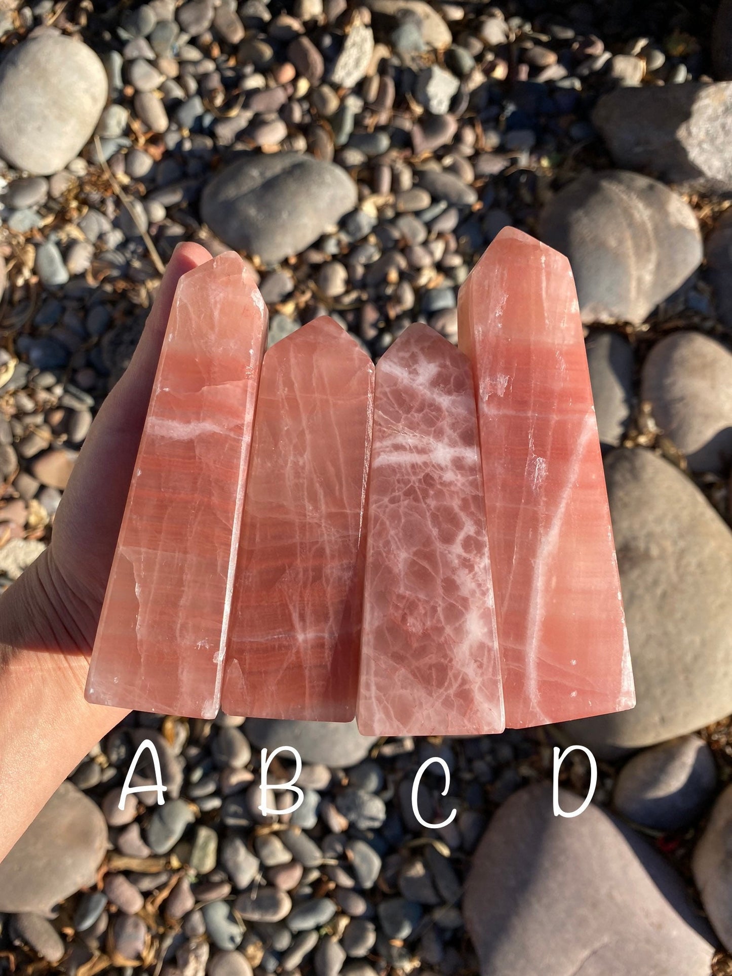 Rose Calcite Towers