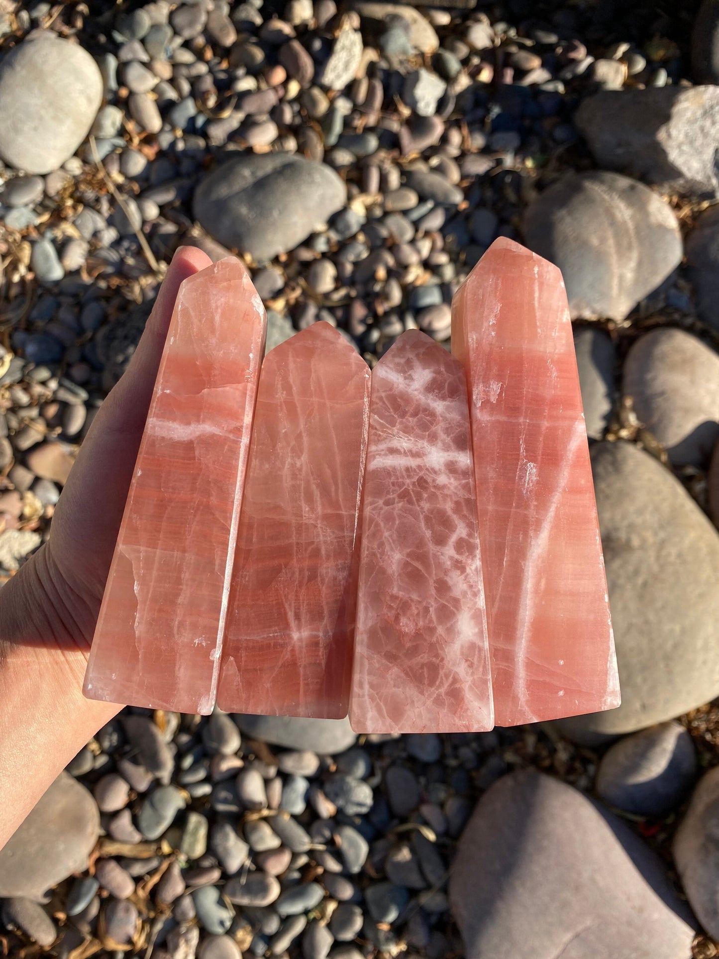 Rose Calcite Towers