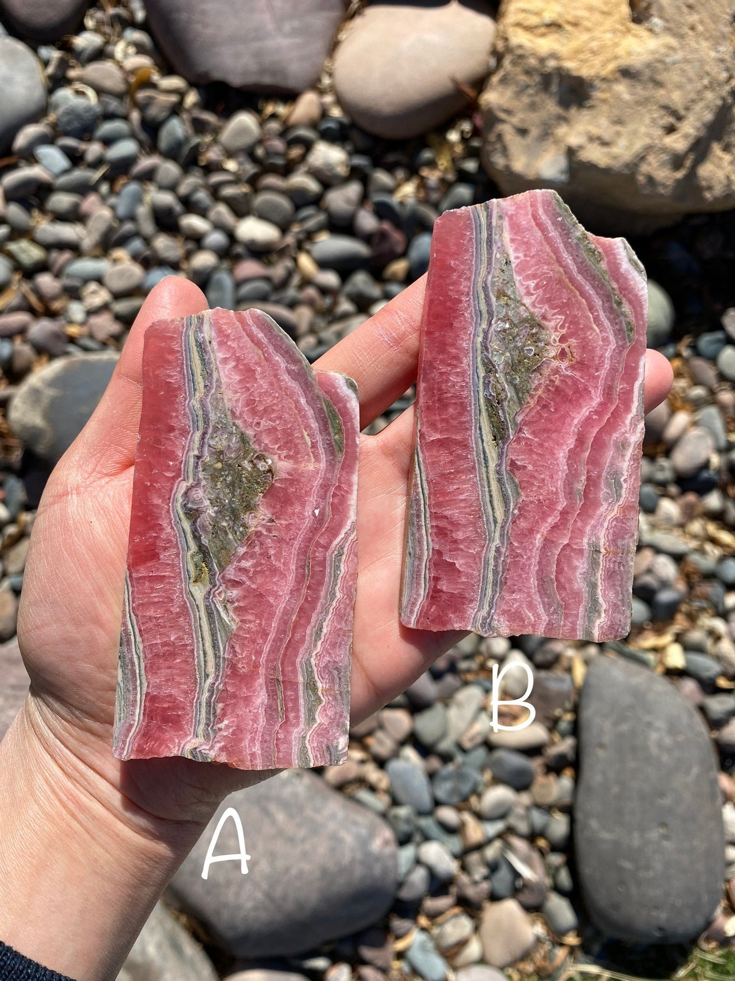 Rhodochrosite Slabs