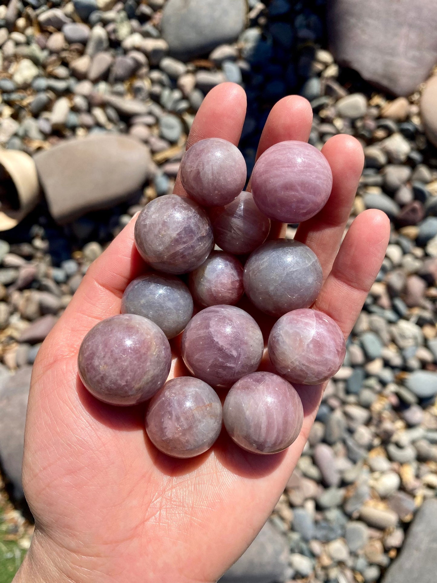 Lavender Rose Quartz Small Sphere