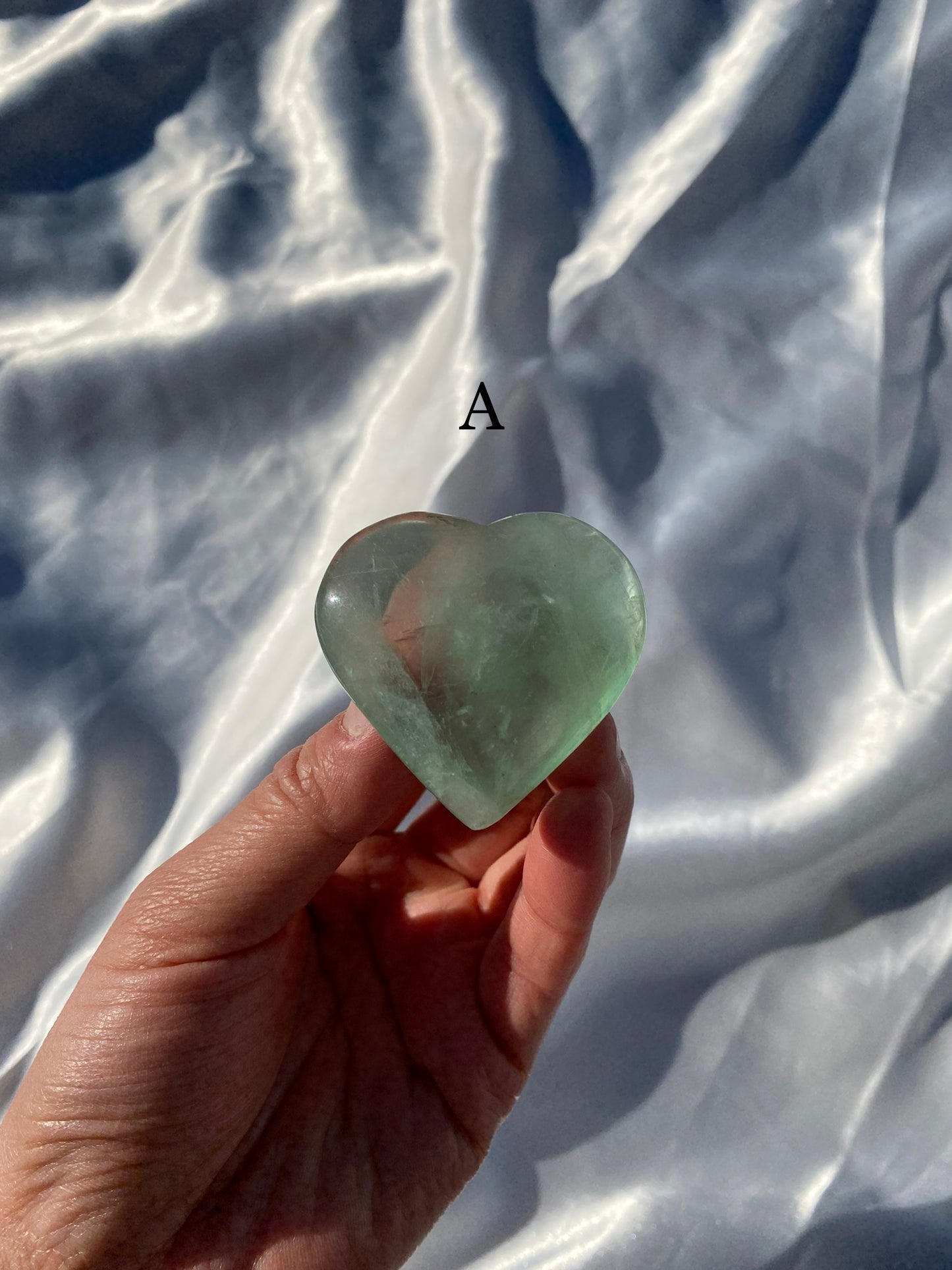 Green Fluorite Heart