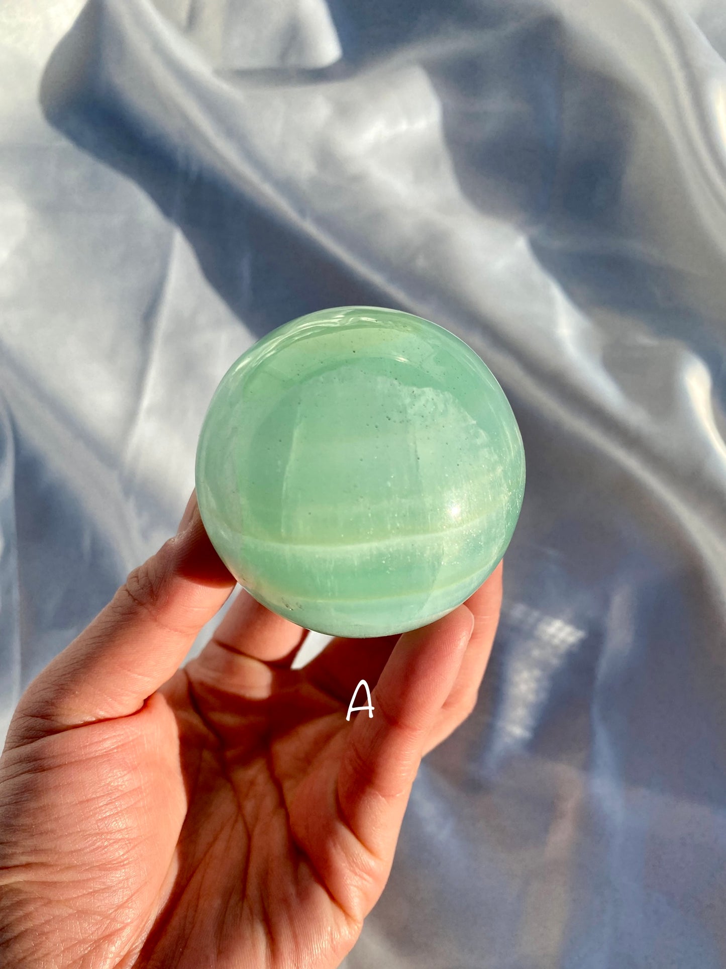 Green Pistachio Calcite Sphere