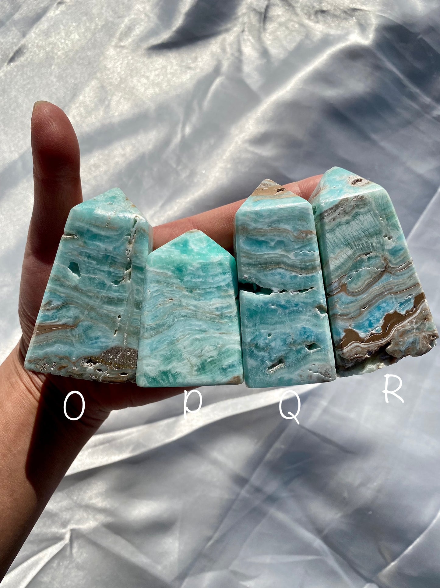 Blue Aragonite Towers