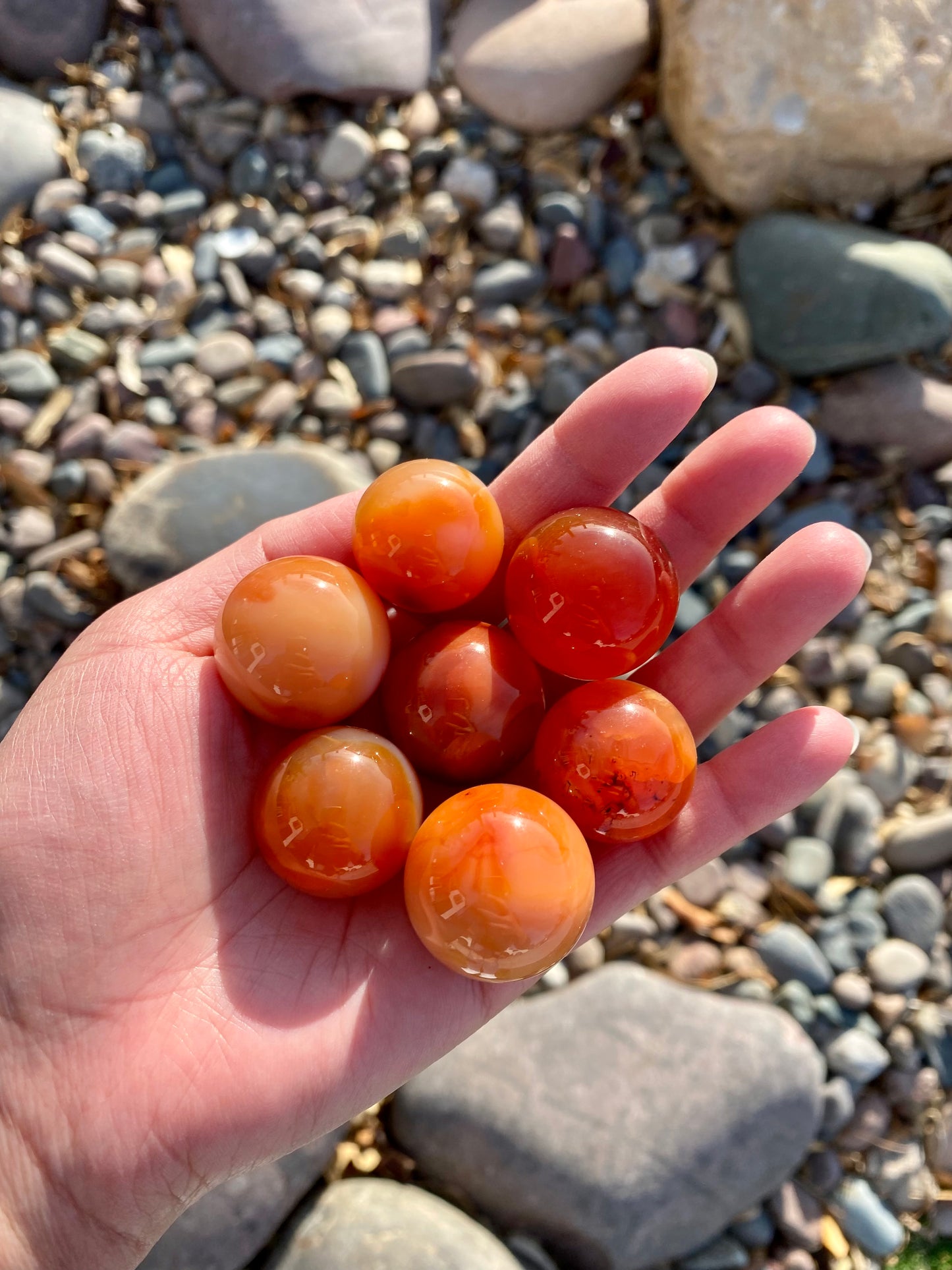 Carnelian Spheres