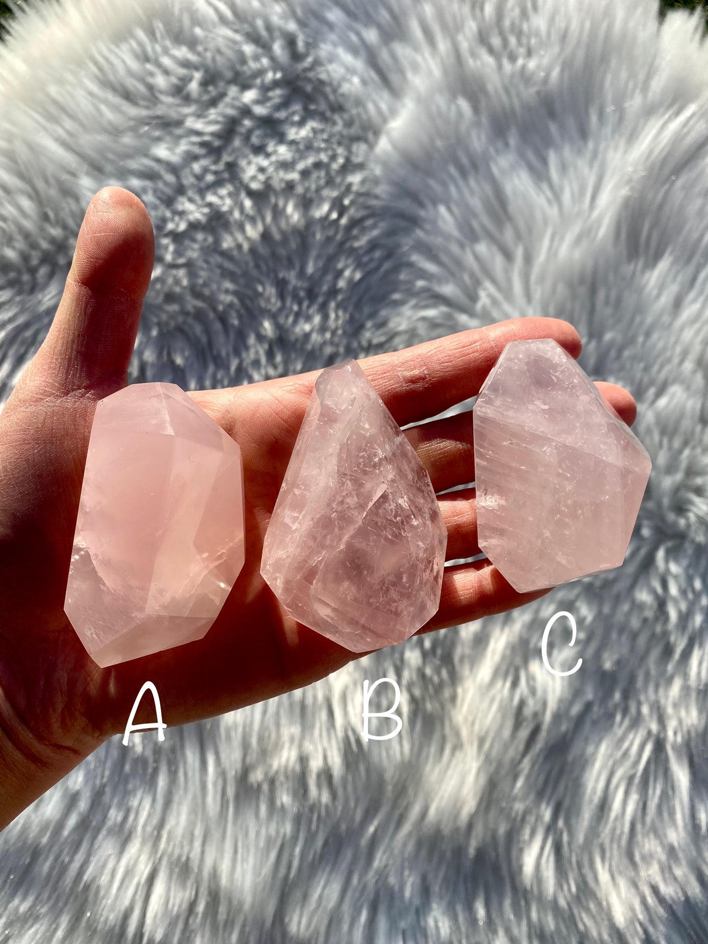 Mozambique Rose Quartz Free Forms