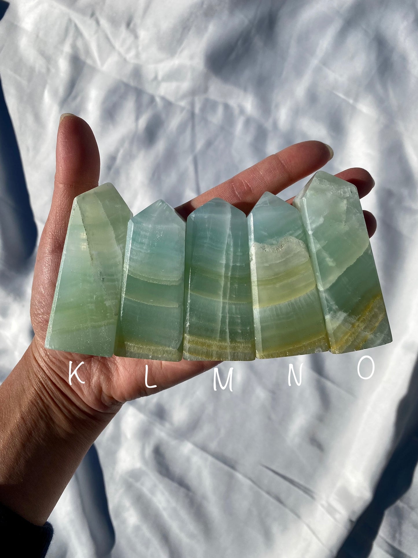 Pistachio Calcite Towers