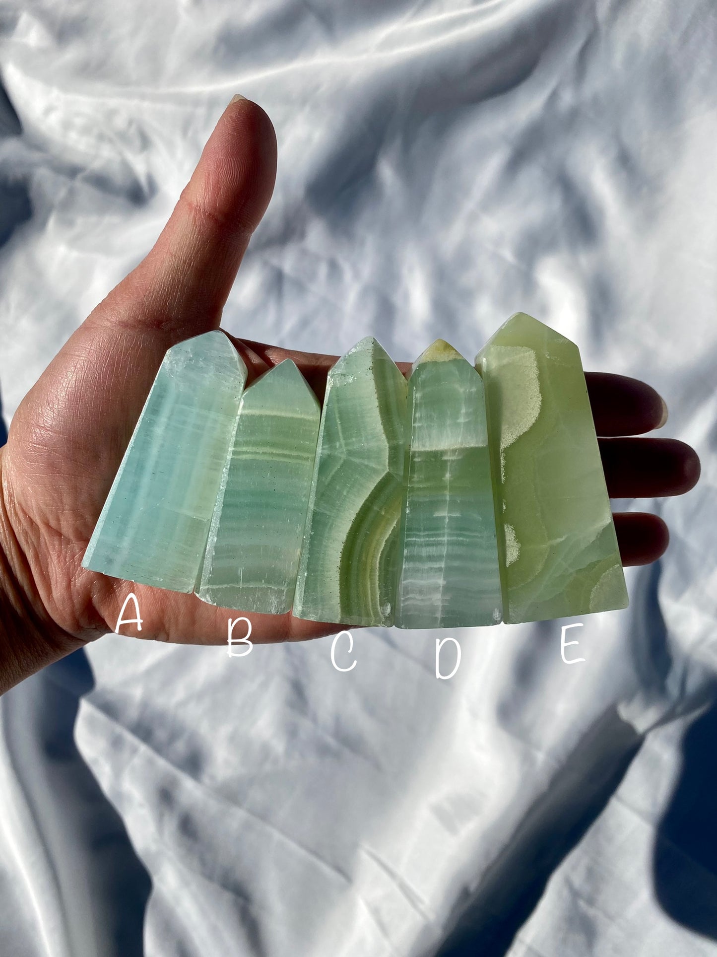 Pistachio Calcite Towers