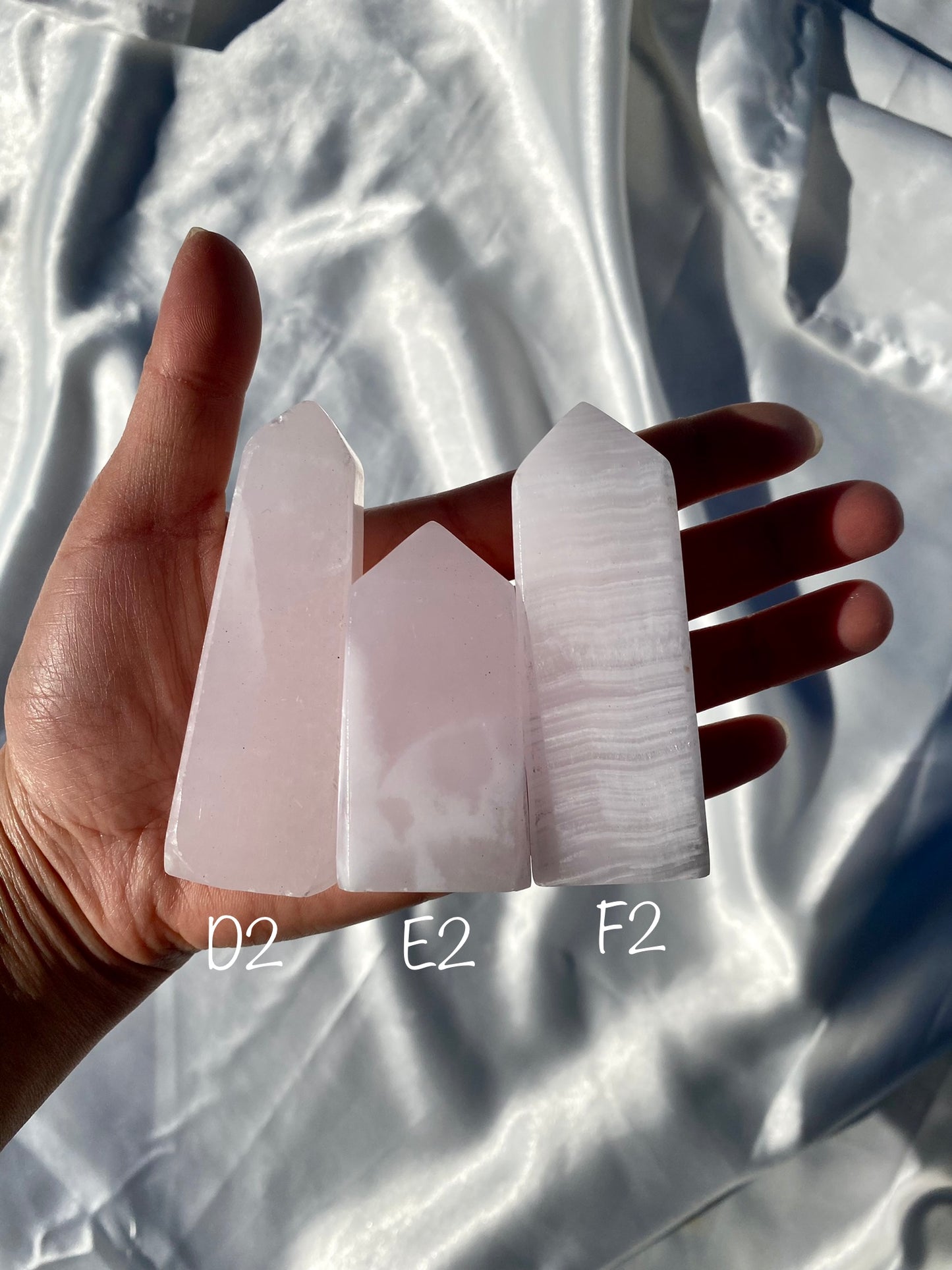 Pink Mangano Calcite Towers