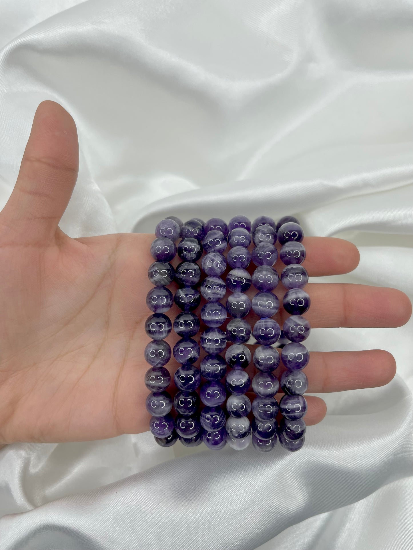 Chevron Amethyst Bracele
