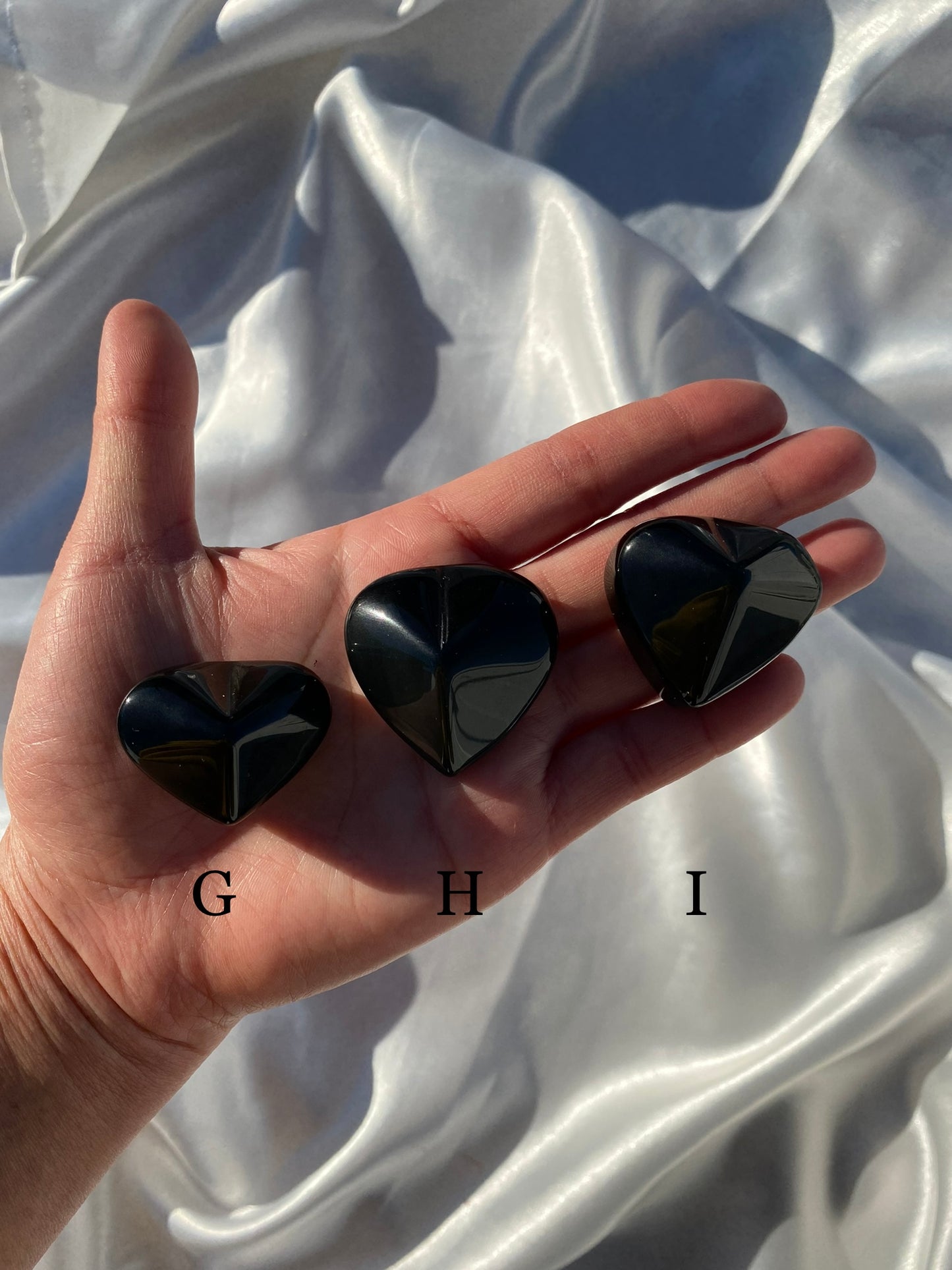 Small Rainbow Obsidian Heart