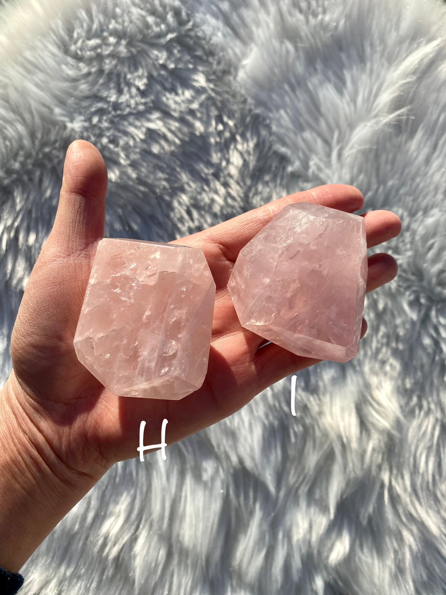 Mozambique Rose Quartz Free Forms