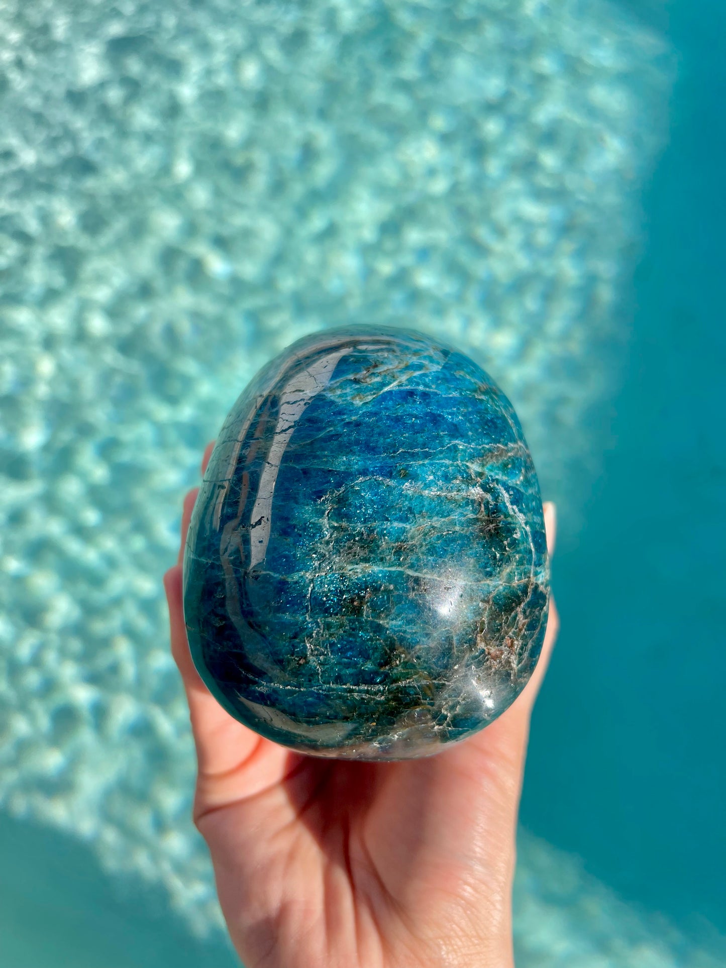 Blue Apatite Skull