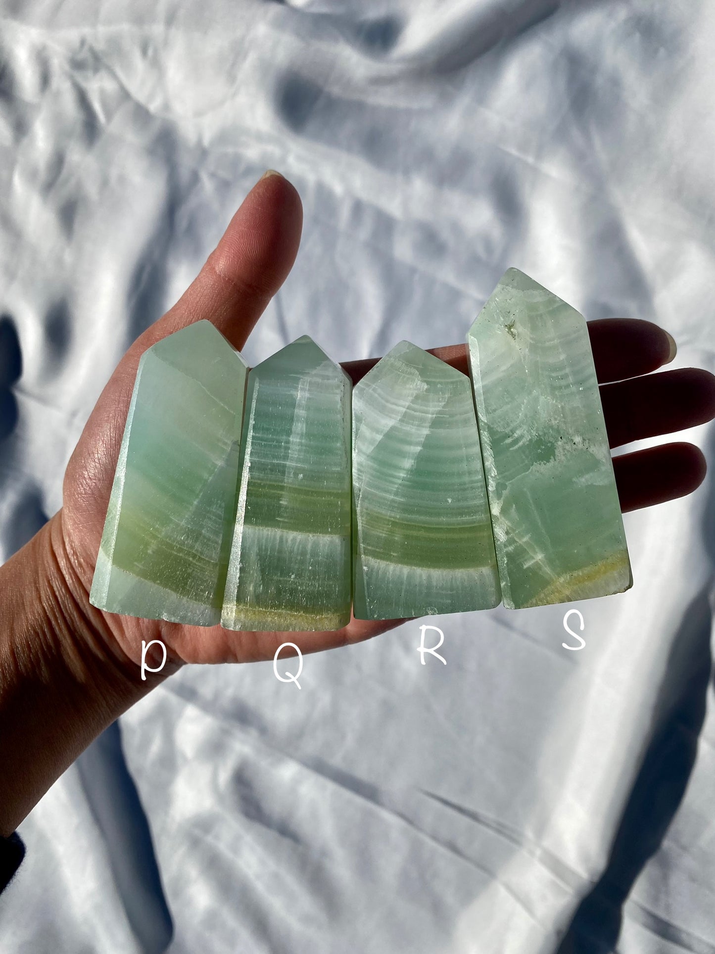 Pistachio Calcite Towers
