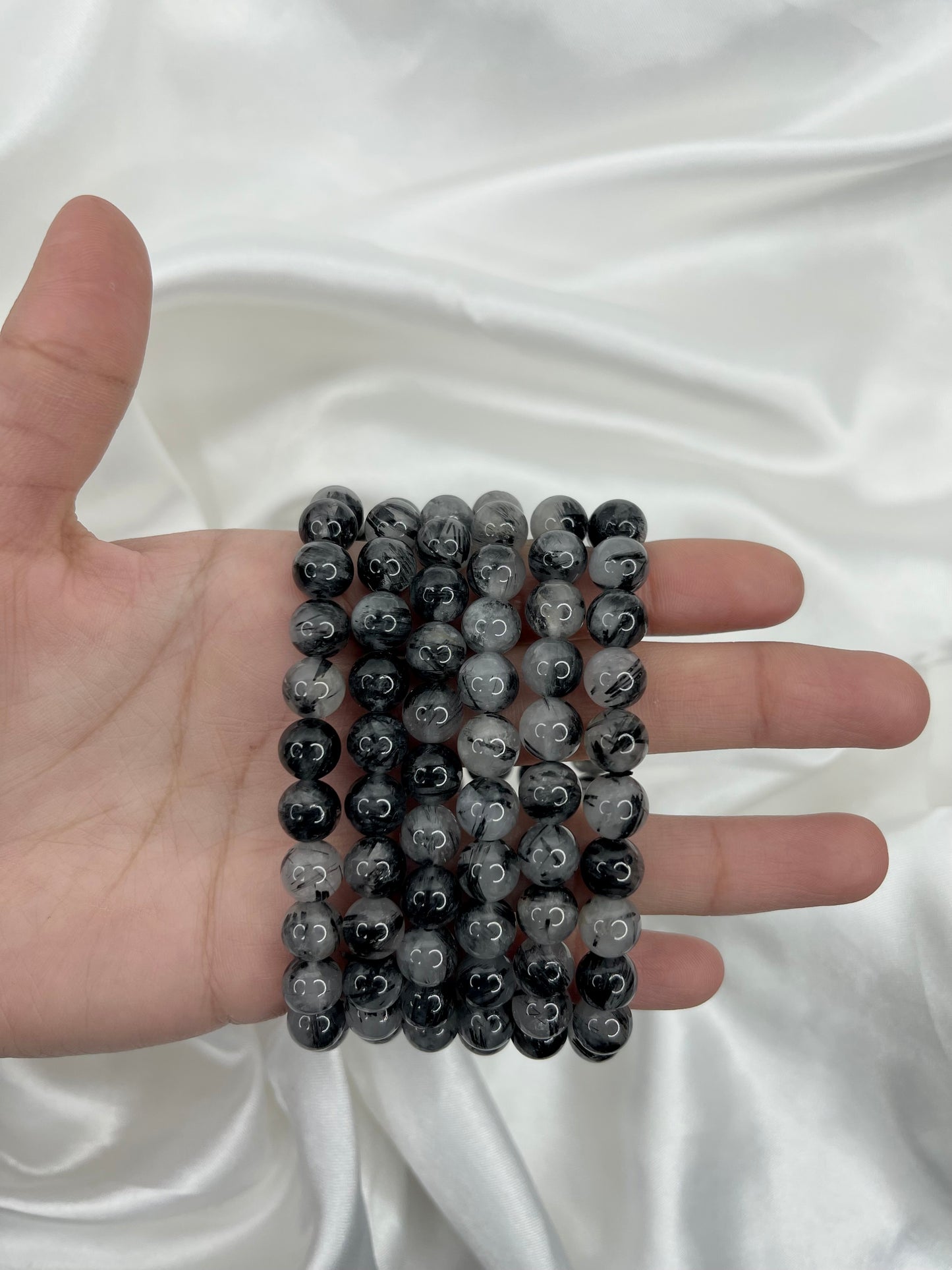 Tourmalinated Quartz Bracelet