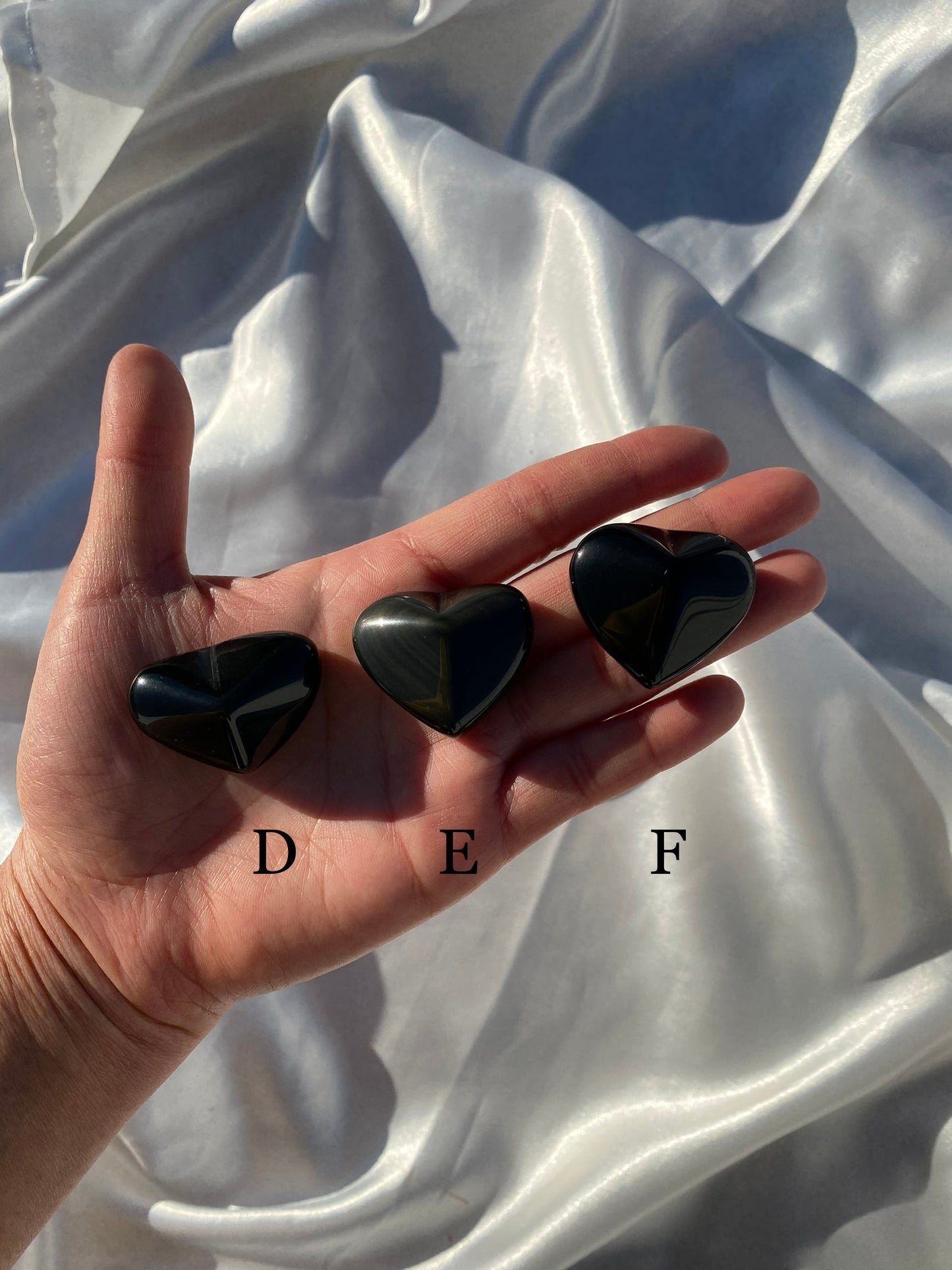 Small Rainbow Obsidian Heart