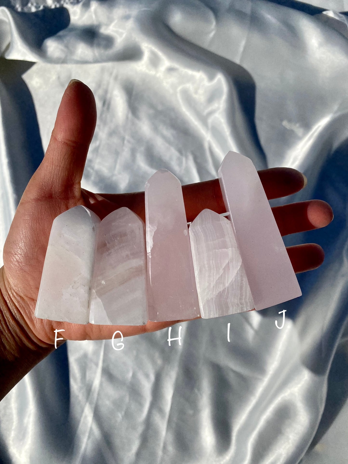 Pink Mangano Calcite Towers