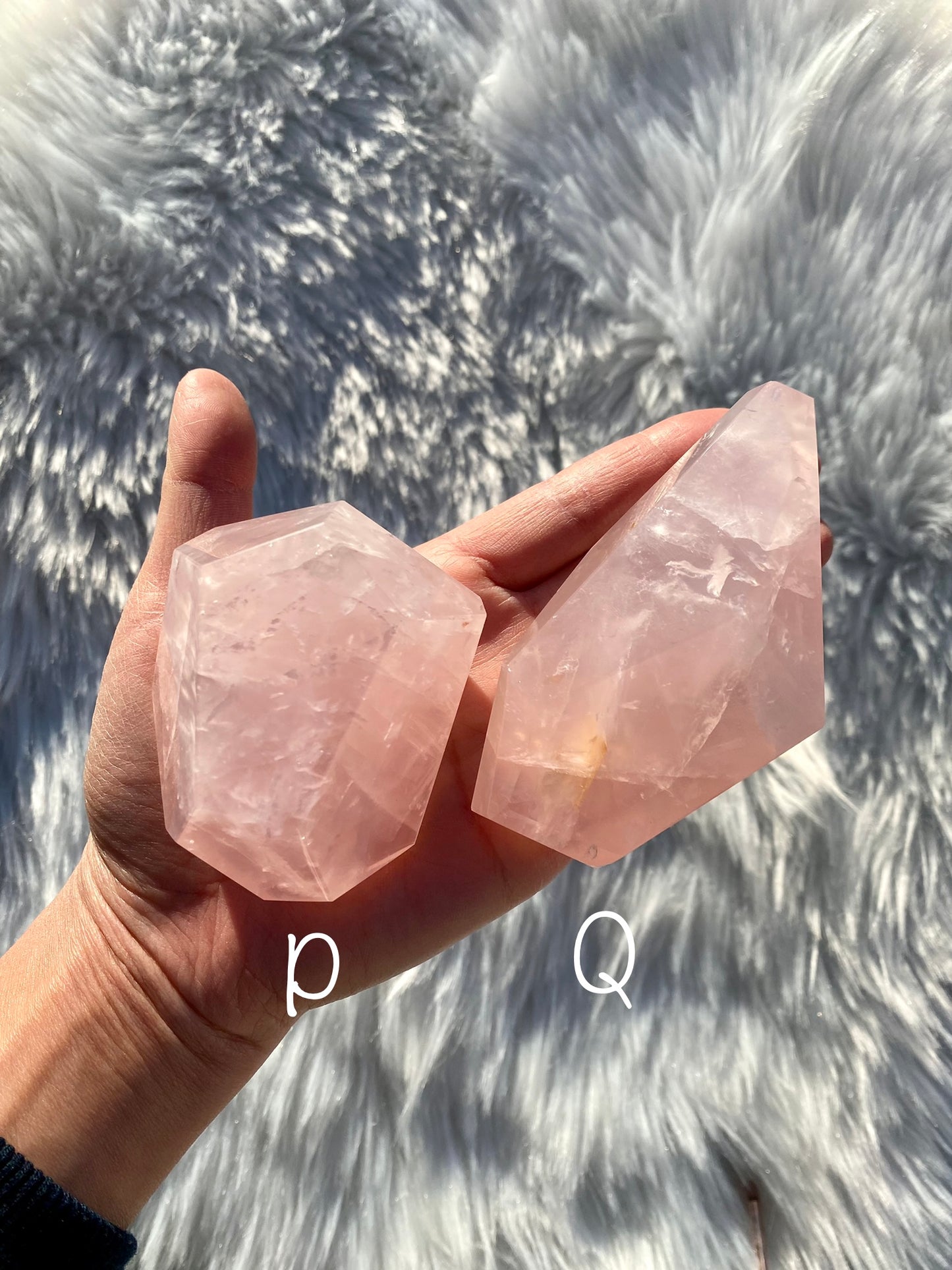 Mozambique Rose Quartz Free Forms