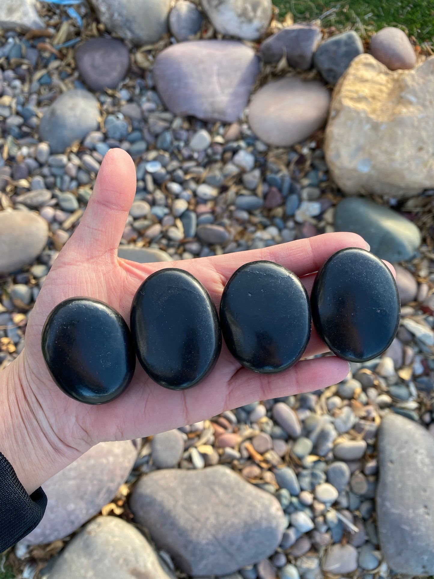 Shungite Palm Stone