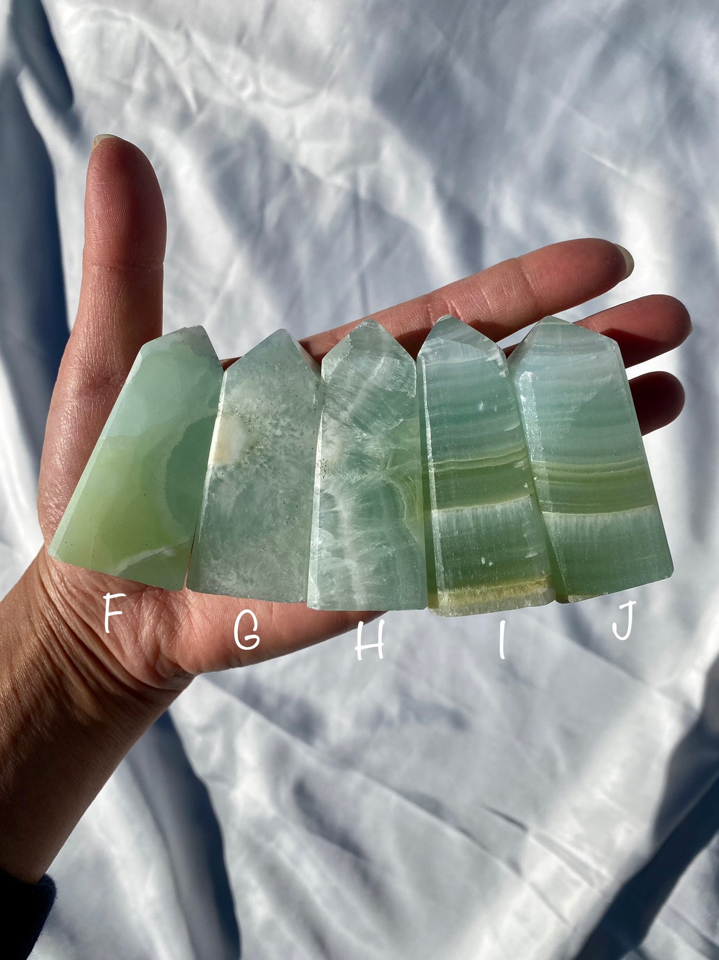 Pistachio Calcite Towers