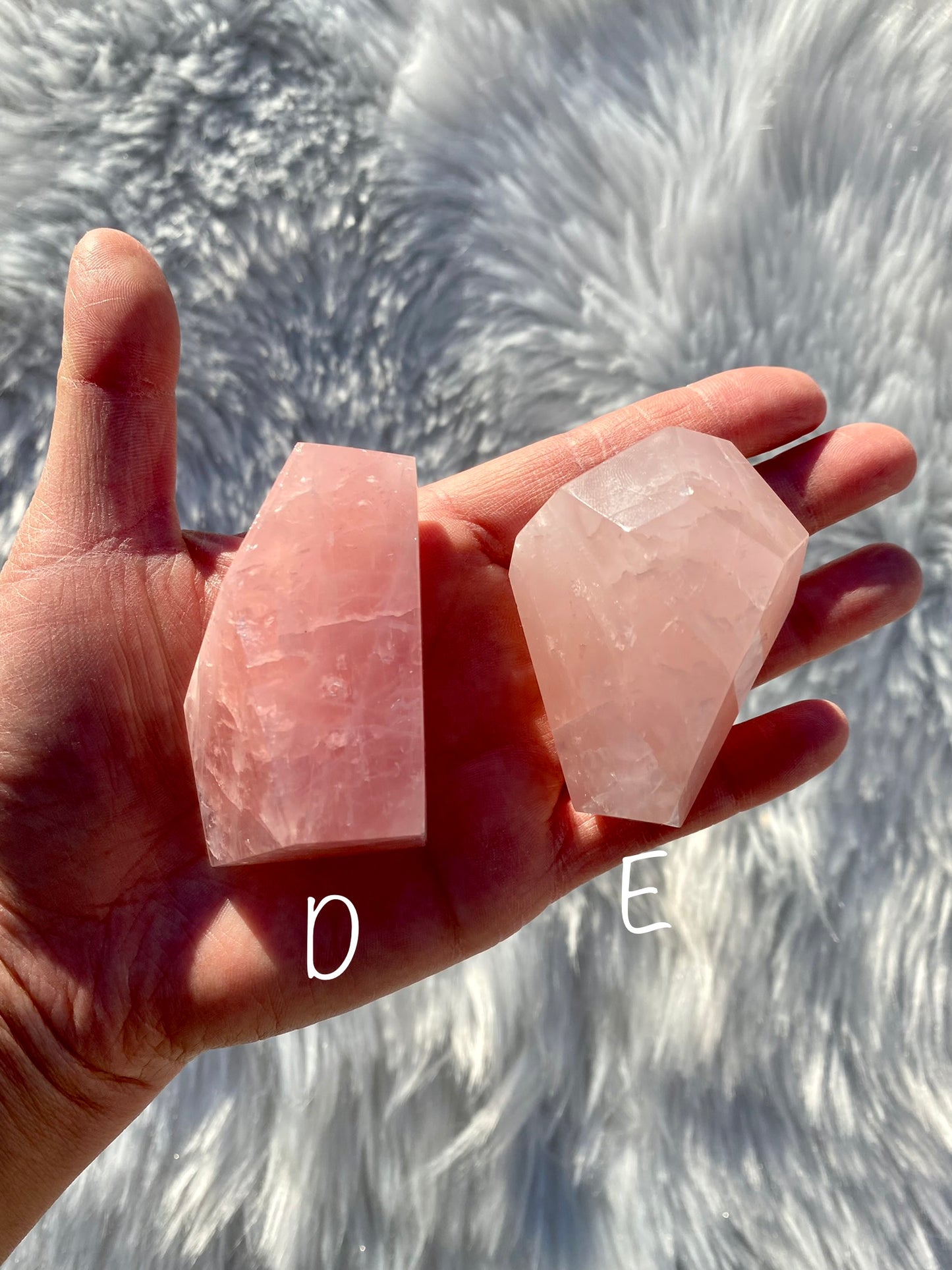 Mozambique Rose Quartz Free Forms