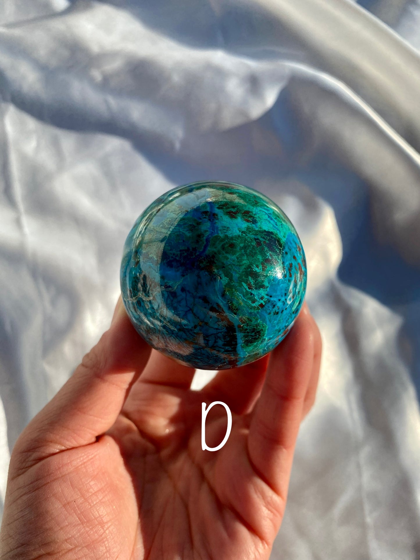 Chrysocolla Sphere