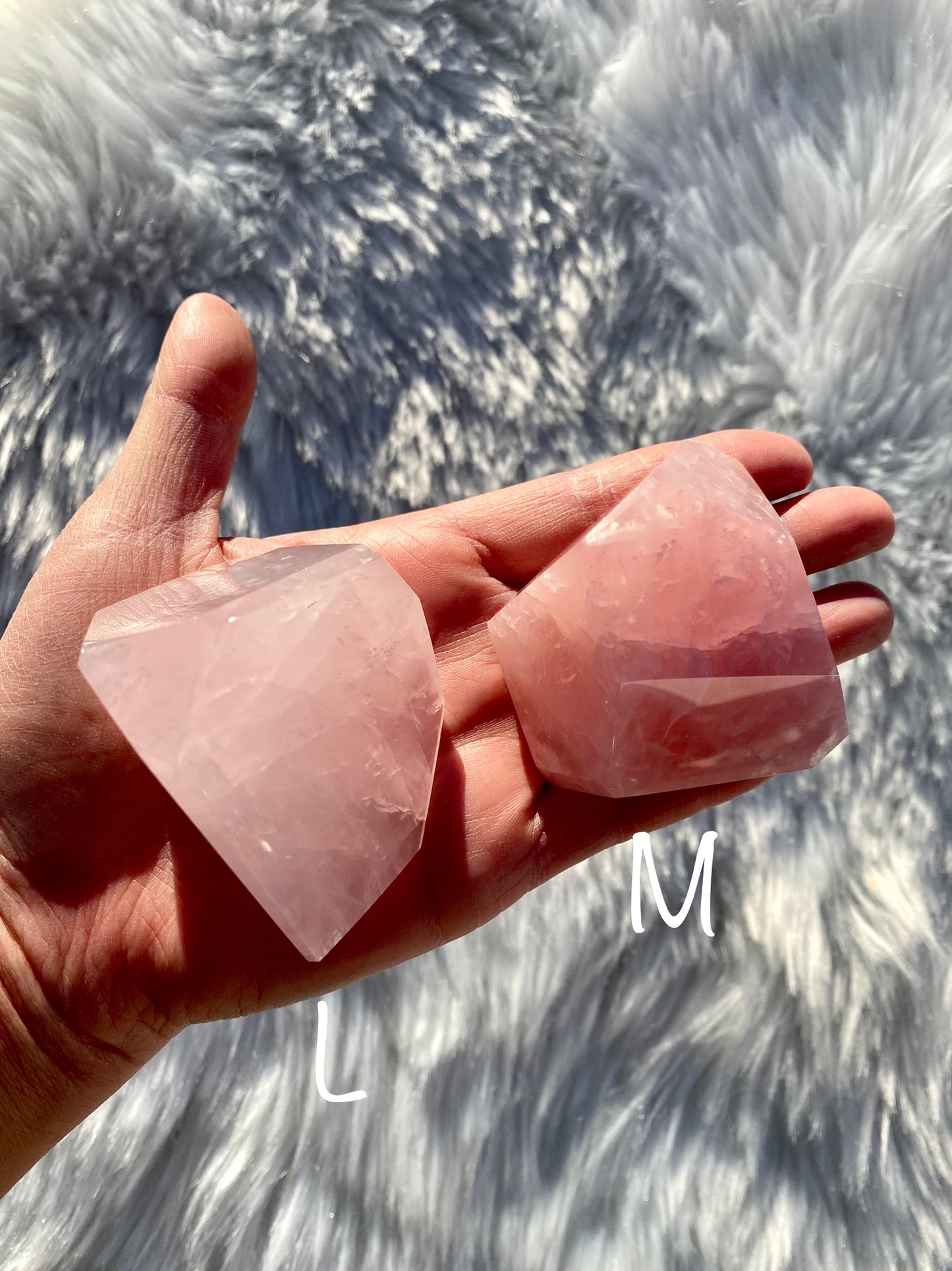 Mozambique Rose Quartz Free Forms