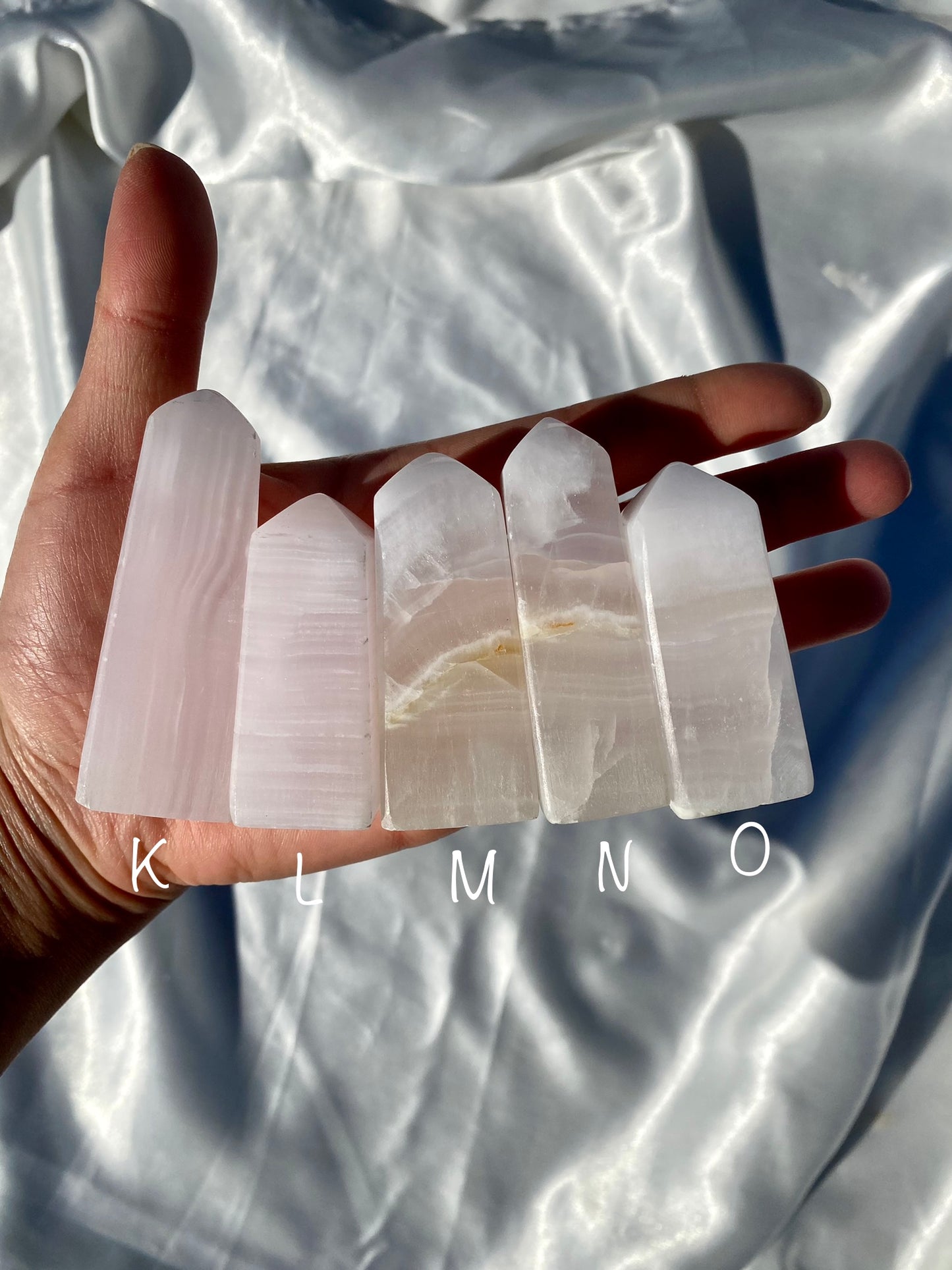 Pink Mangano Calcite Towers